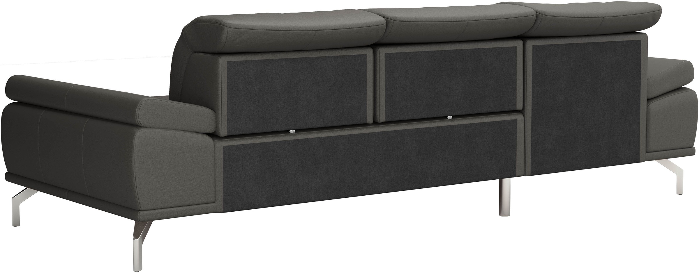 Places of Style Ecksofa »Caluna«, Inkl.Sitztiefenverstellung, wahlweise mit Kopf- und Armteilverstellung