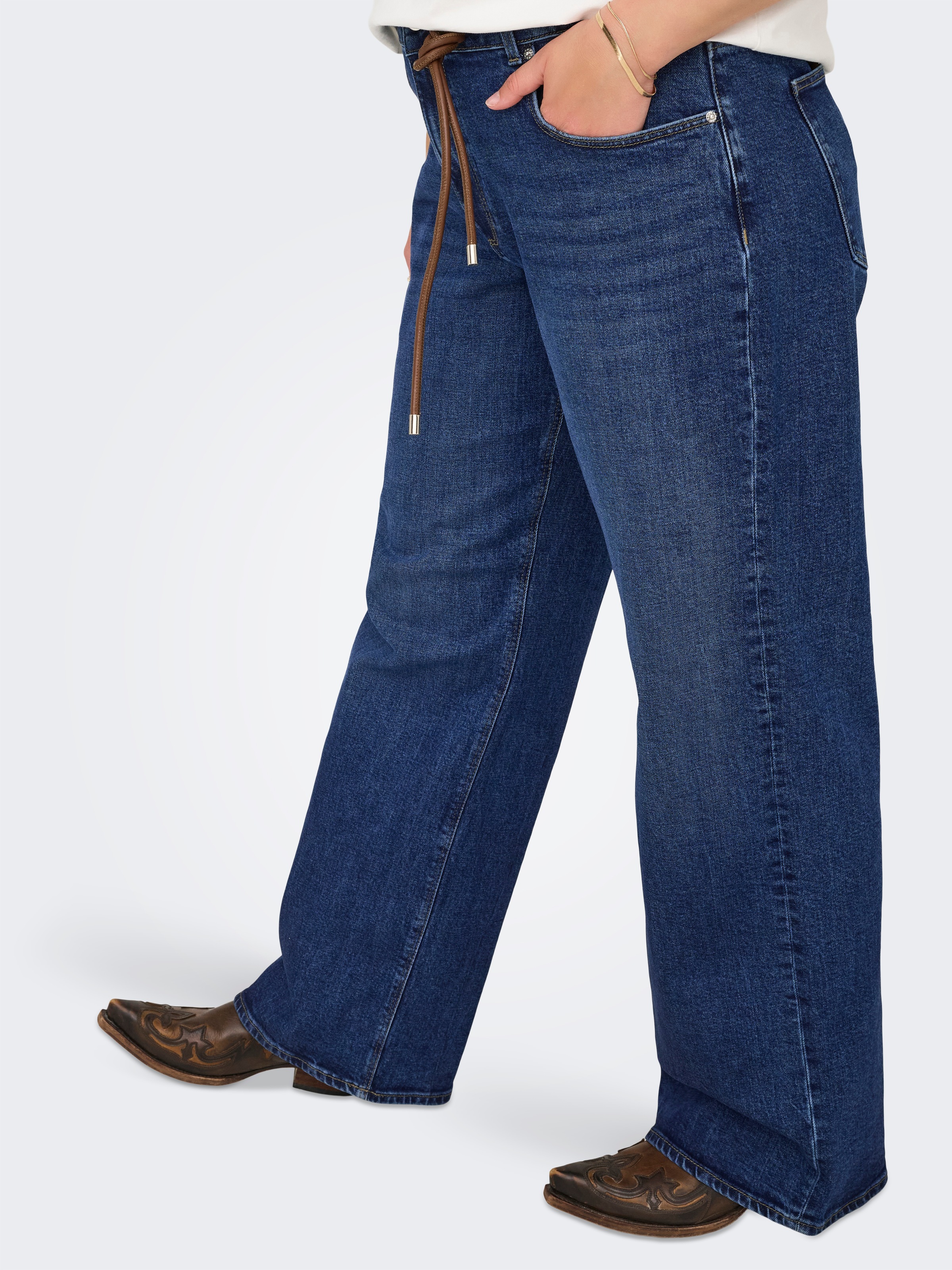 ONLY CARMAKOMA High-waist-Jeans "CARJUICY HW WIDE LEG REA255" günstig online kaufen