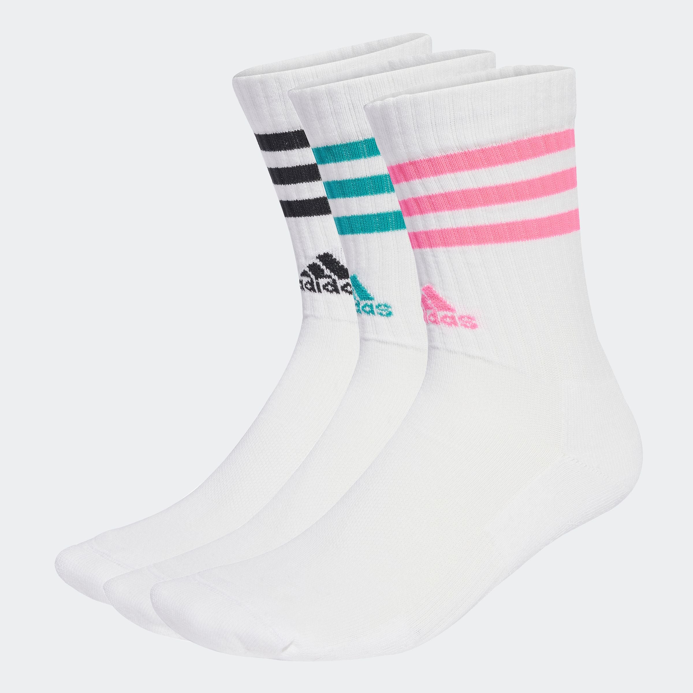 adidas Performance Funktionssocken "3STREIFEN CUSHIONED CREW SOCKEN, 3 PAAR günstig online kaufen