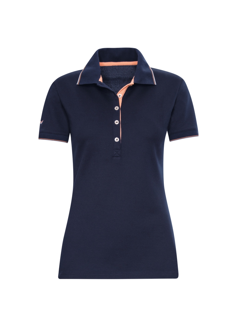 Trigema Poloshirt »TRIGEMA Slim Fit Poloshirt mit langer Knopfleiste«