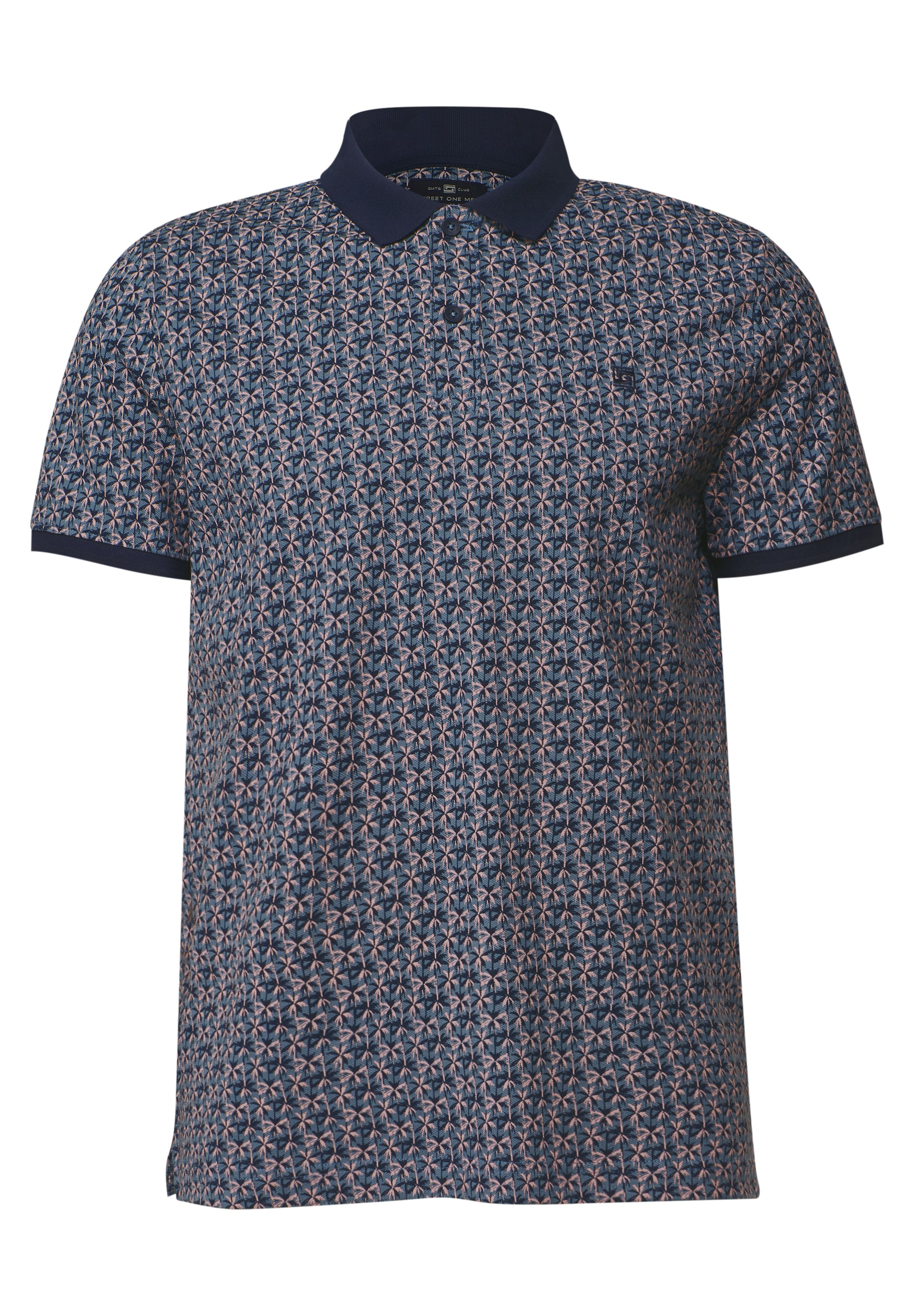 STREET ONE MEN Poloshirt, aus reiner Baumwolle