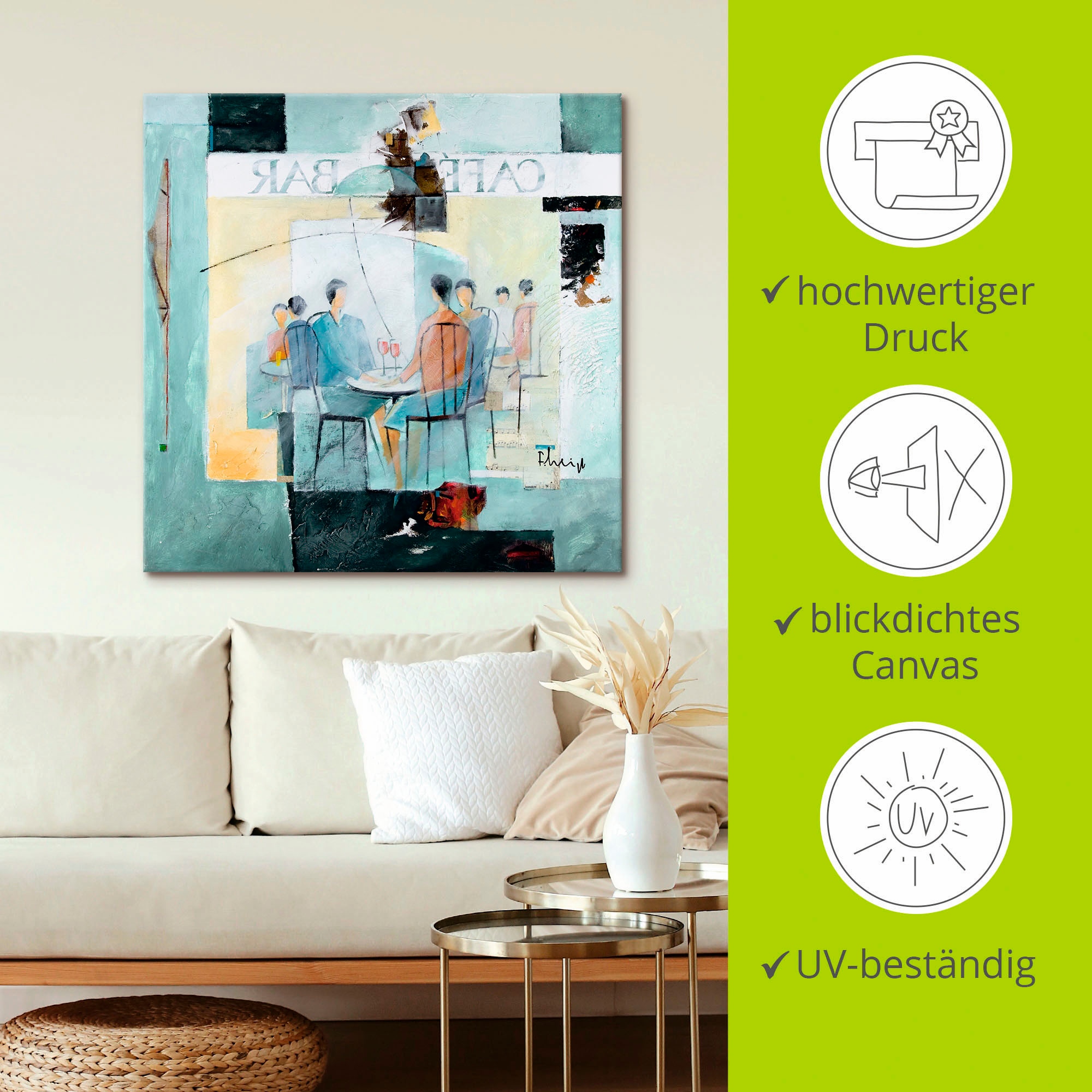Artland Wandbild »Geschmack von Zitronen«, Gruppen & Familien, (1 St.), als Leinwandbild, Poster, Wandaufkleber in verschied. Größen