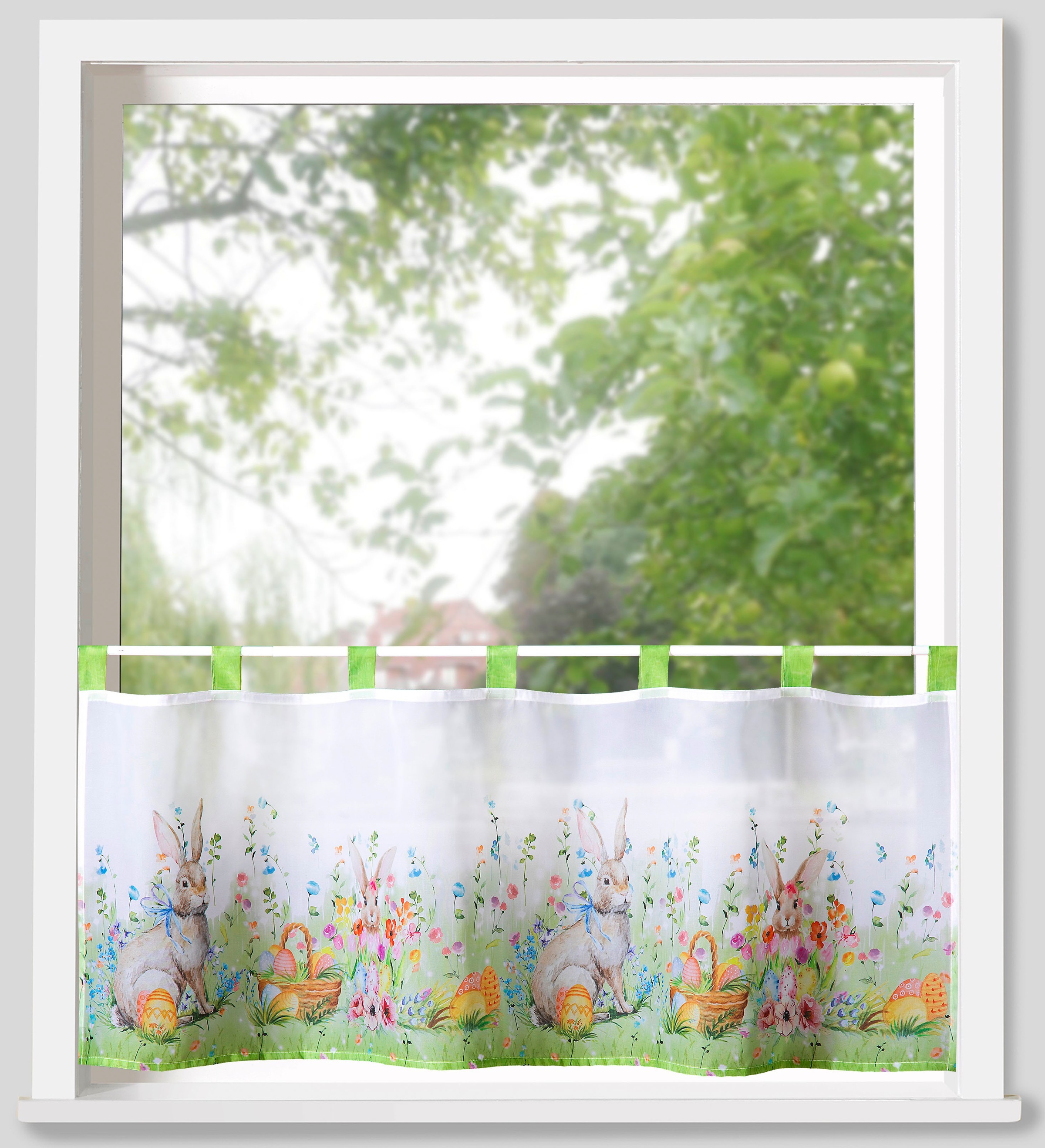 Weckbrodt Scheibengardine "Krümel" Schlaufen 1 Stk. tlg. Bistro, Voile, Ost günstig online kaufen