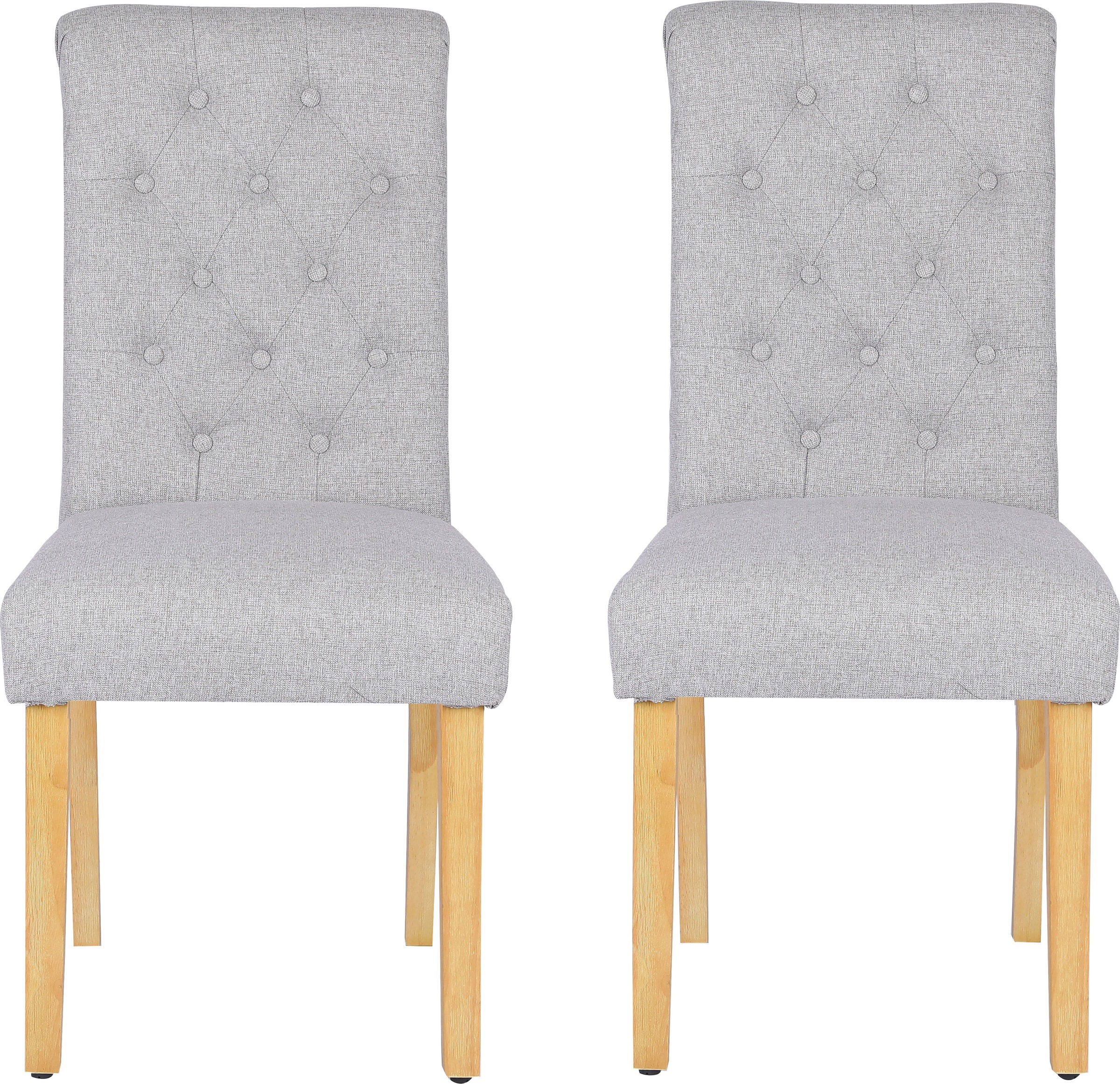 Home affaire Esszimmerstuhl "Liao, 2er-Set", (Set), pflegeleichter Webstoff günstig online kaufen