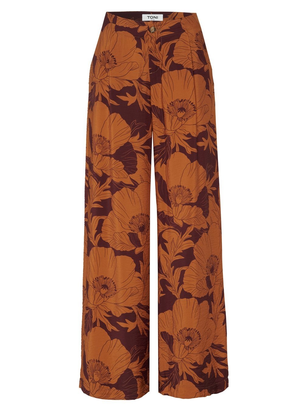 TONI Palazzohose »Elli Wide«  mit floralem Print und feiner Crêpe-Struktur