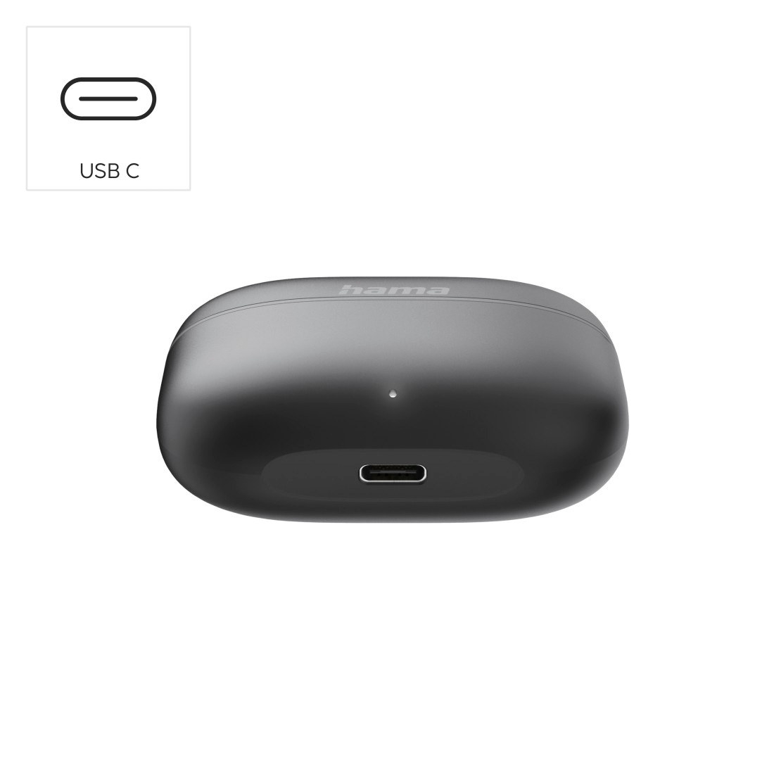 Hama Bluetooth-Kopfhörer »True Wireless Kopfhörer In Ear, Ladecase, bis 20h Akku, Bass Boost«, A2DP Bluetooth-AVRCP Bluetooth-HFP-SPP, kompatibel mit Siri-Sprachsteuerung-True Wireless