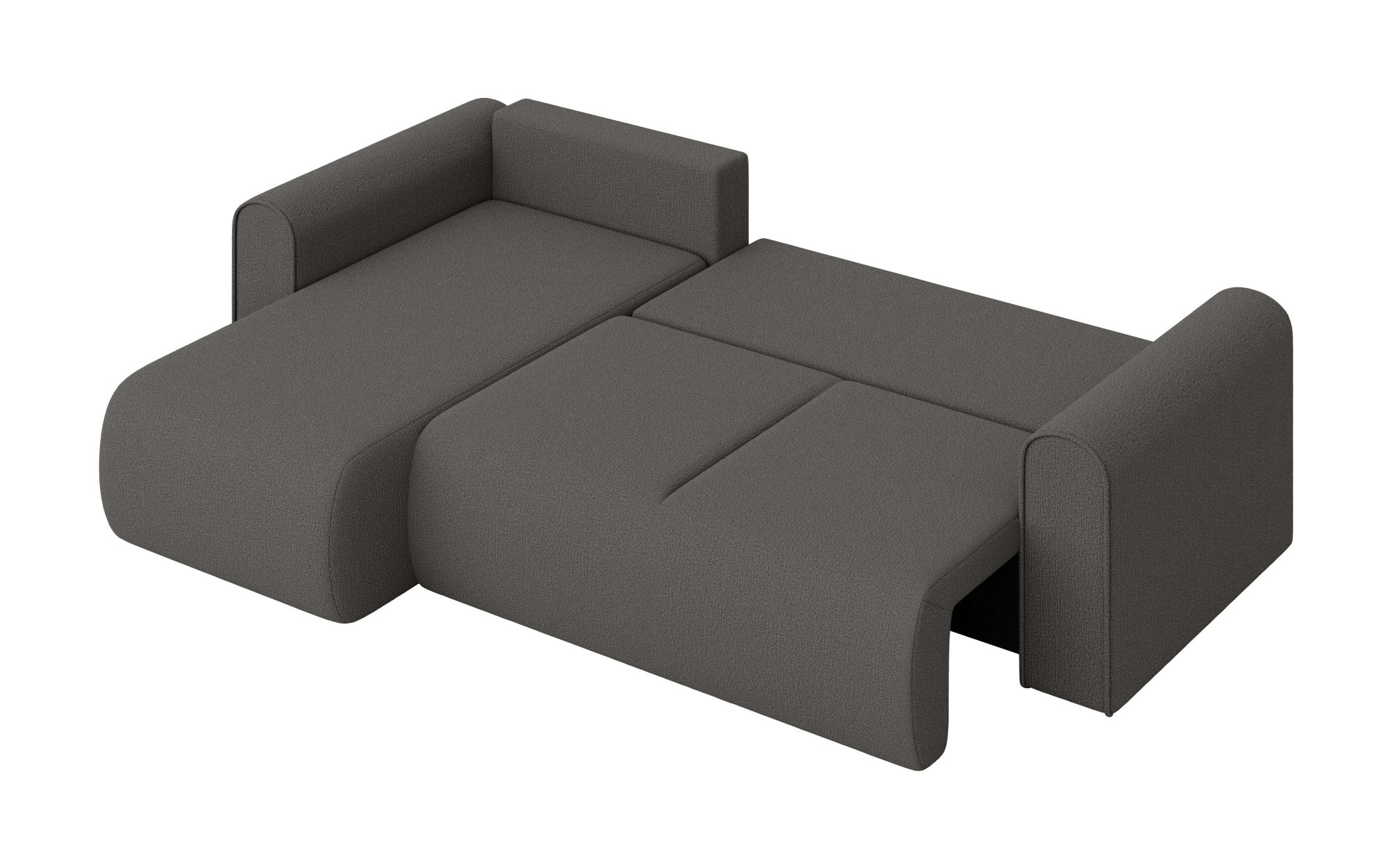 INOSIGN Ecksofa »Zacharia wahlweise Schlafsofa mit Bettkasten, B/T/H 250/166/86 cm«, L-Form mit Wellenunterfederung, Recamiere beidseitig montierbar