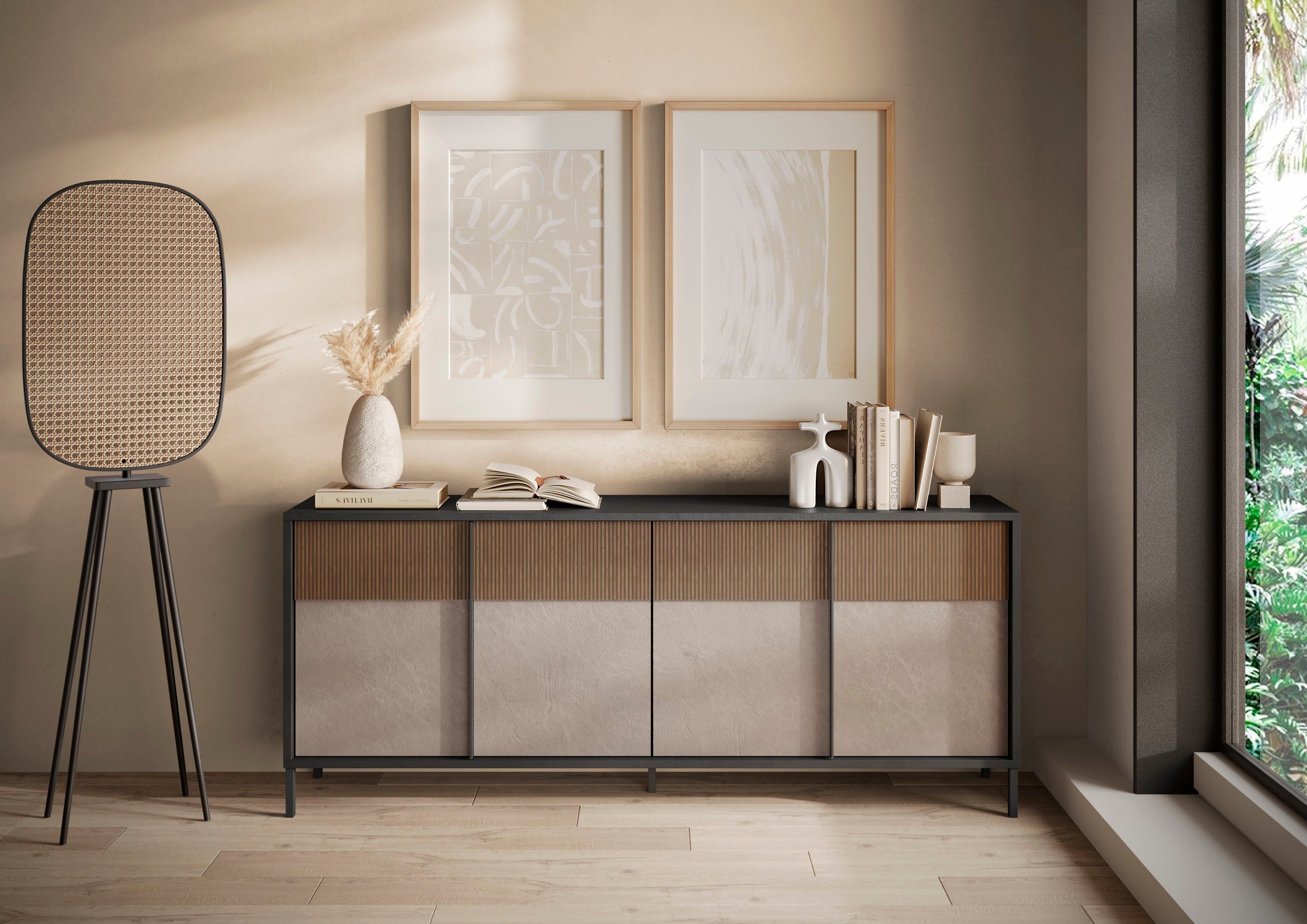 Home affaire Sideboard "Everest Breite 206 cm, Kommode mit 4 Türen" Anricht günstig online kaufen