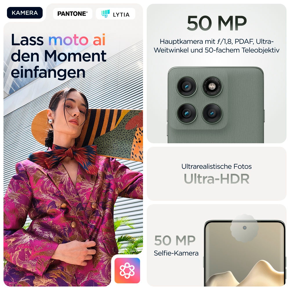 Motorola Smartphone »Edge 60 Pro 512GB«, Shadow