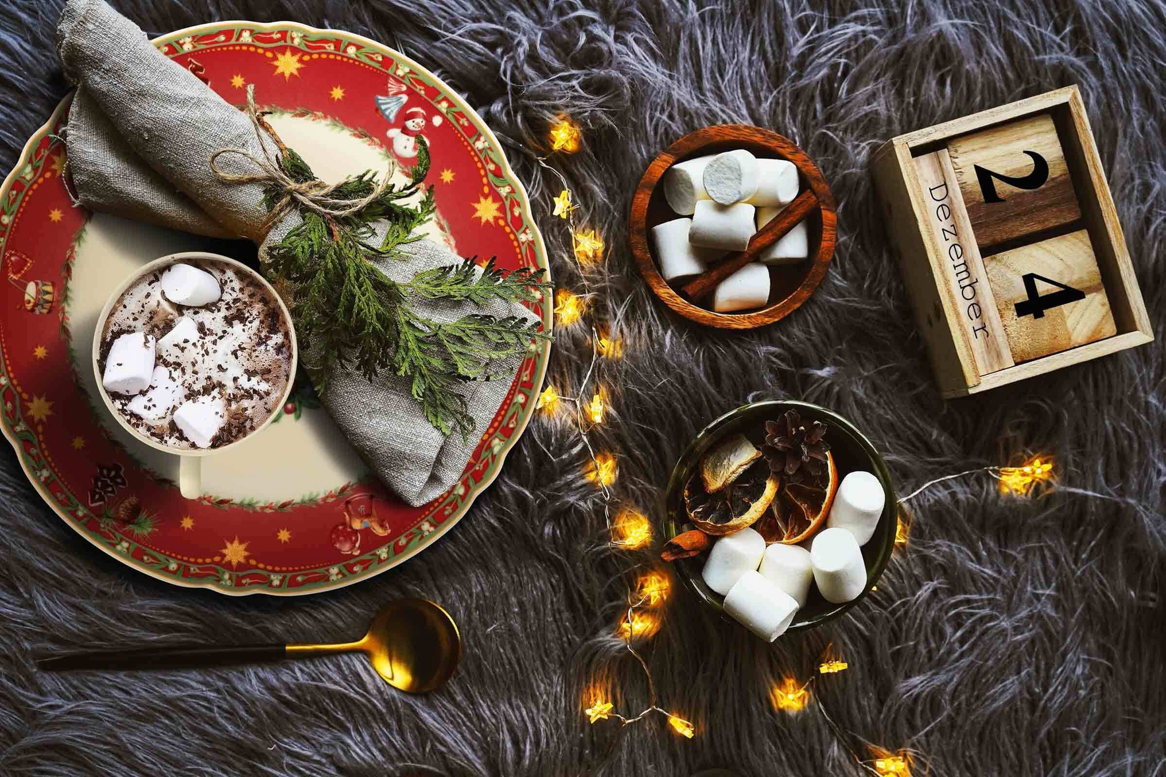 Frühstücksteller SELTMANN WEIDEN "Frühstücksteller Marieluise Weihnachtsnostalgie ø 20 cm 6er Set creme", beige (creme), L:20,1cm, Speiseteller 2