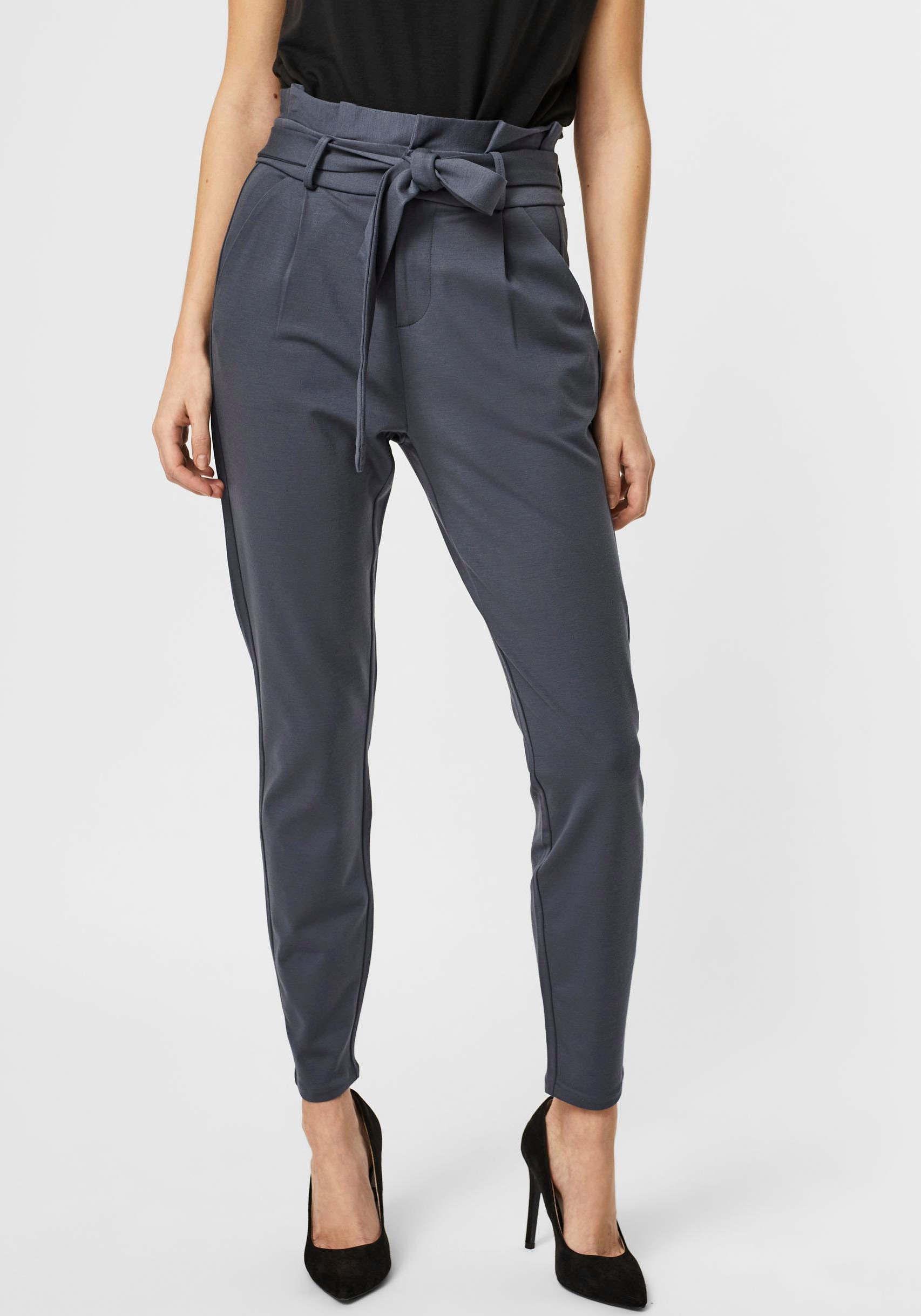Vero Moda Paperbag-Hose "VMEVA HR LOOSE PAPERBAG PANT GA NOOS" Viskosemischung