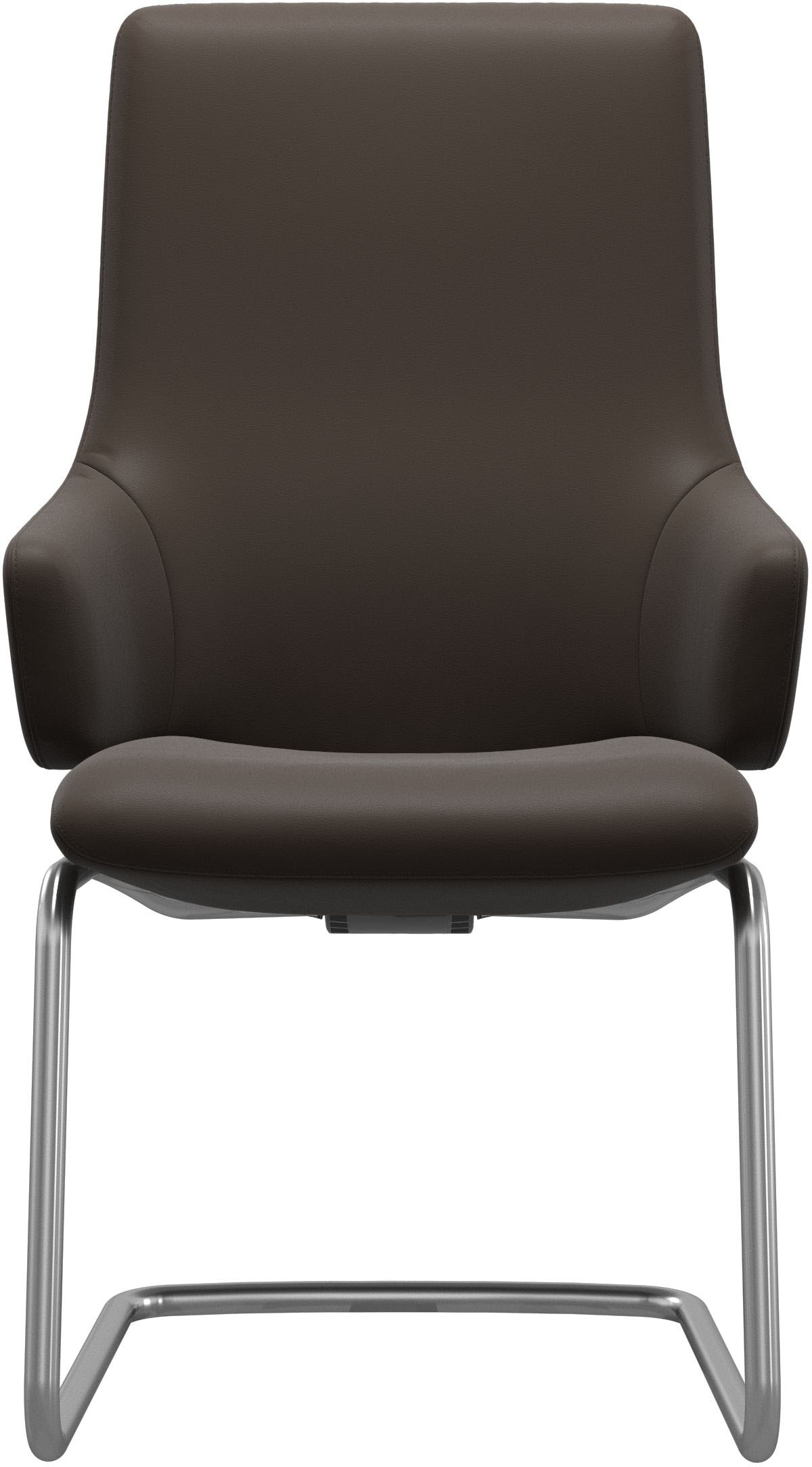 Stressless® Polsterstuhl »Laurel«, Leder BATICK, High Back mit Armlehne, Größe L, mit Beinen aus Stahl in Schwarz matt
