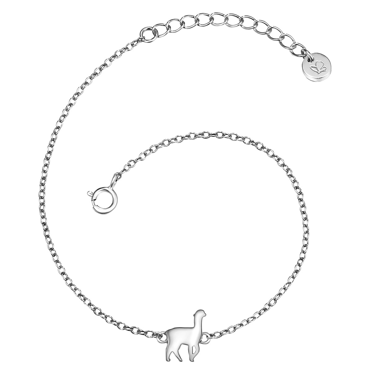 Damen Gliederarmband "GSM164", Silber 925 (Sterlingsilber), silber, GLANZSTÜCKE MÜNCHEN, Silber 925 (Sterlingsilber), Armbänder, in Alpaka Optik