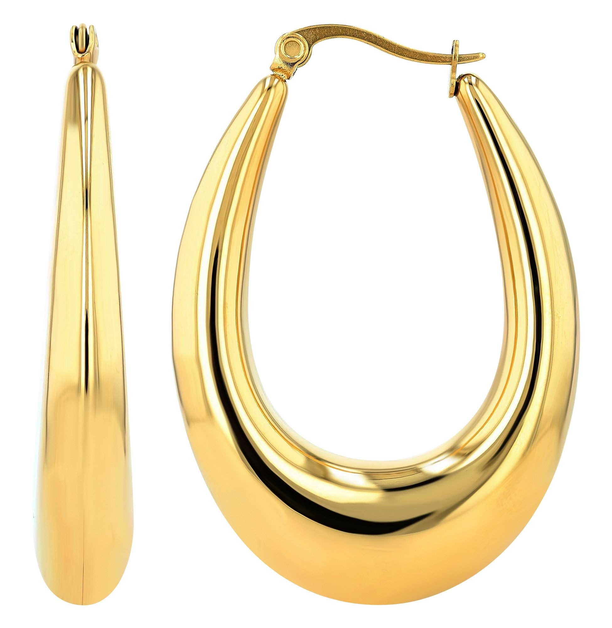 Adelia´s Paar Creolen "Damen Ohrringe – Creole aus Edelstahl" Ideal als Ges günstig online kaufen