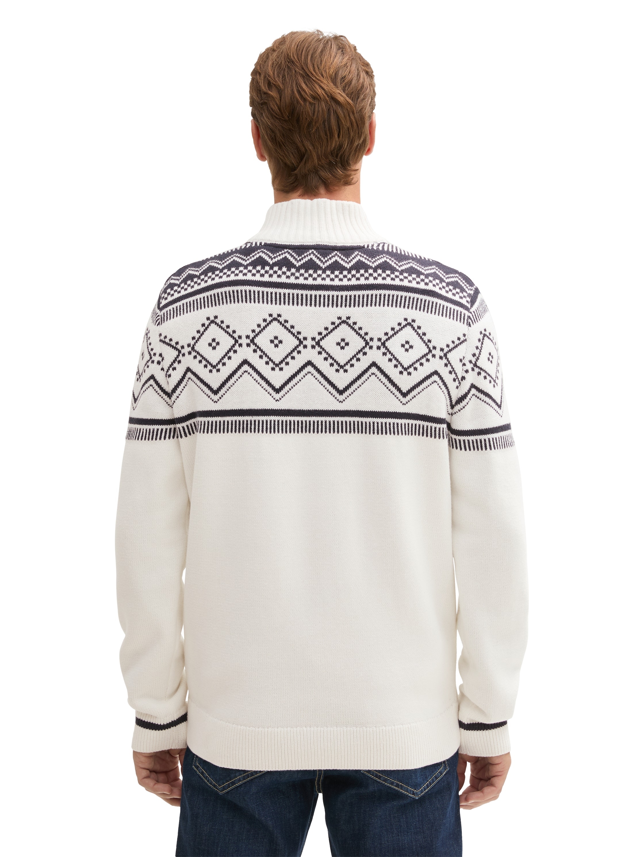 TOM TAILOR Troyer, mit Fair Isle Muster günstig online kaufen