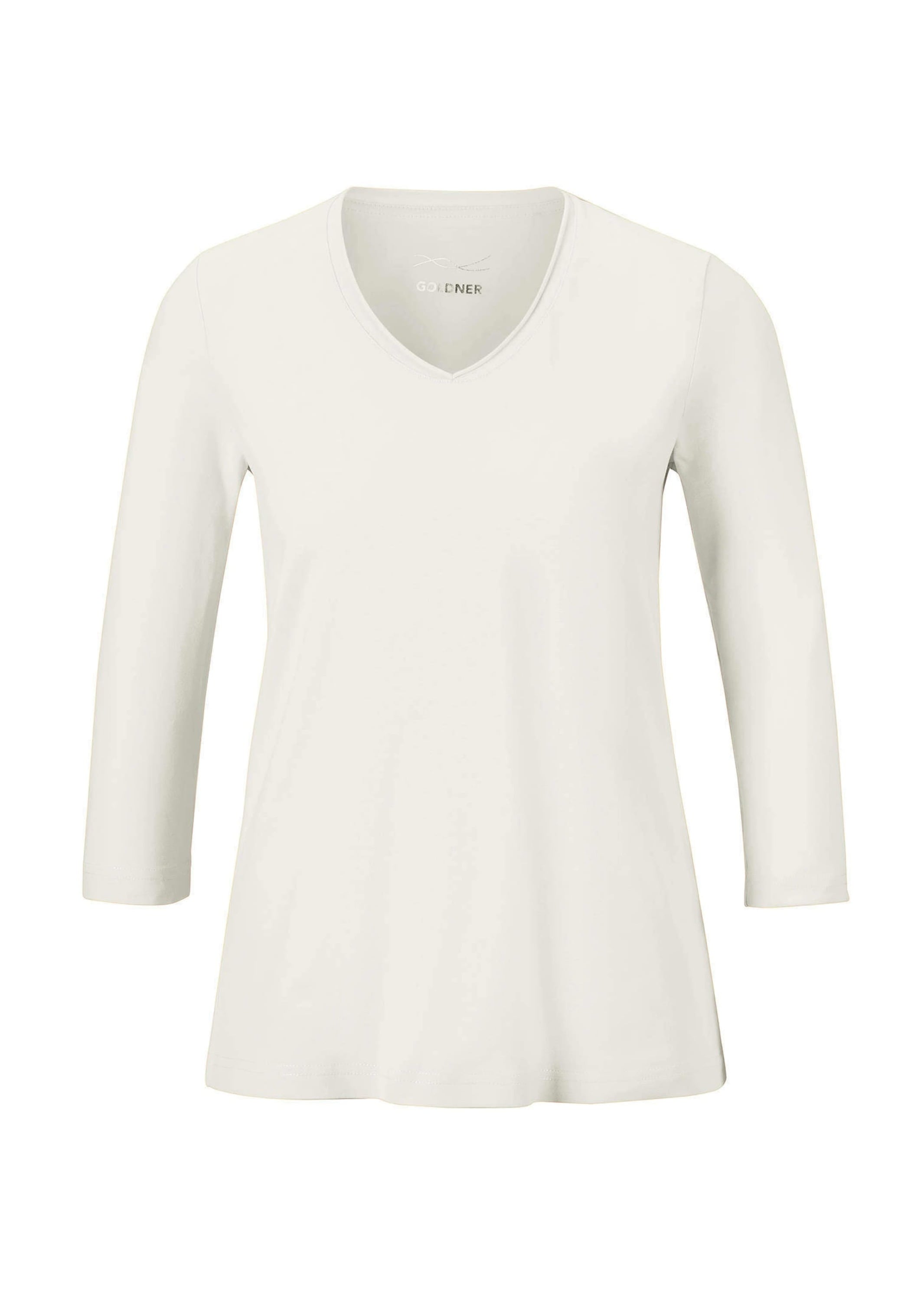 GOLDNER Kurzarmshirt "Kurzgröße Shirt mit V-Ausschnitt" keine/nicht relevan günstig online kaufen