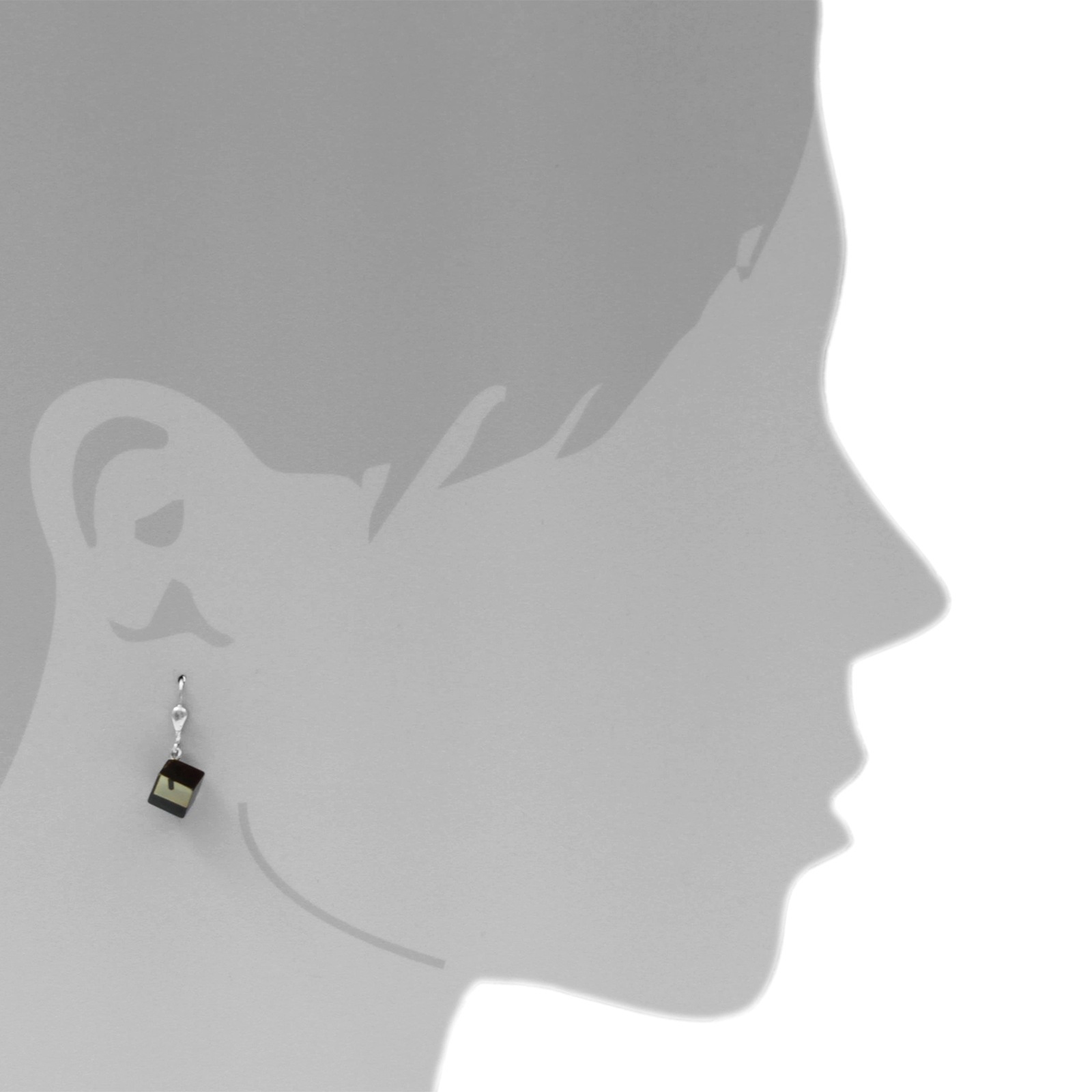 Ostsee-Schmuck Classic Earrings White 24x9mm 2