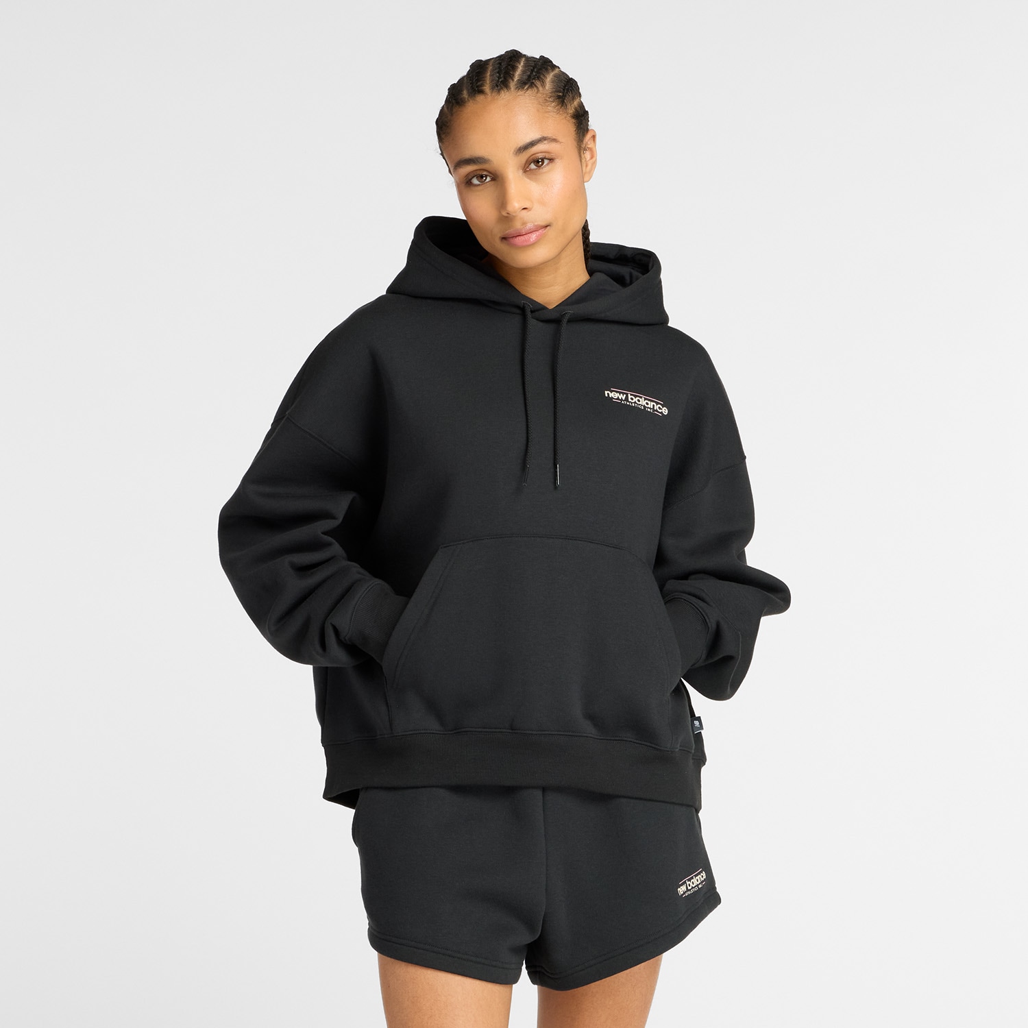 New Balance Kapuzensweatshirt "Reimagined Fleece Oversized Hoodie" günstig online kaufen