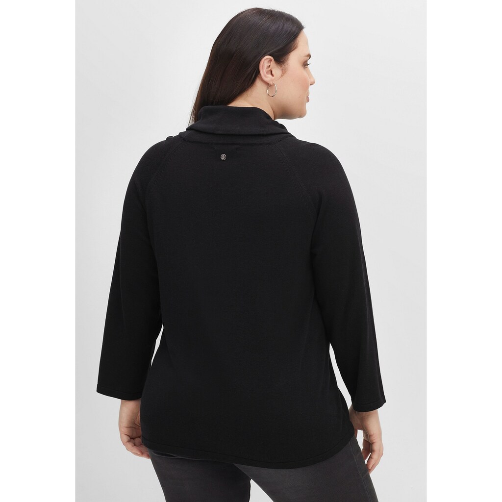 Sheego 3/4 Arm-Pullover »Große Größen«