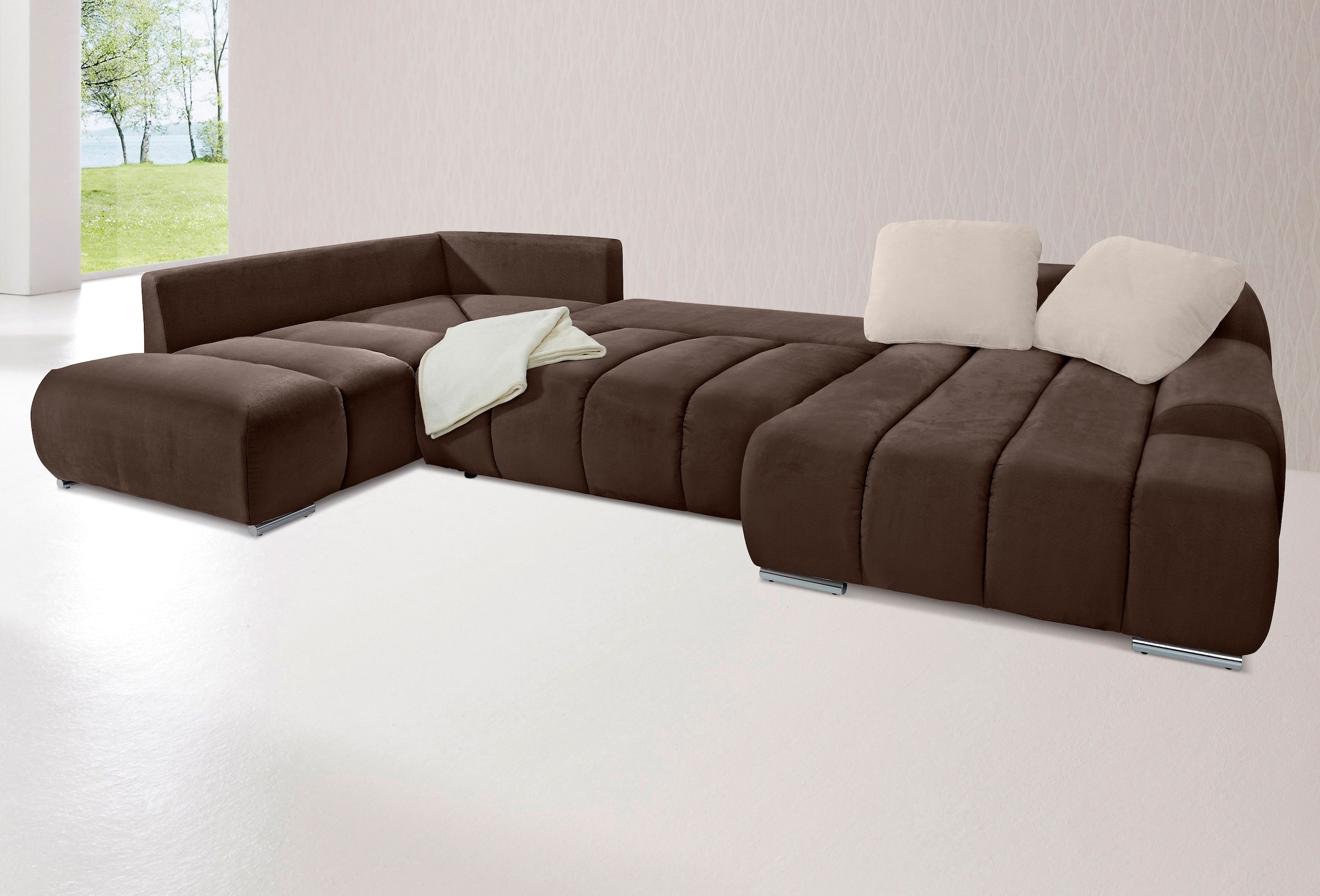 INOSIGN Wohnlandschaft »Bono U-Form«, wahlweise mit Bettfunktion