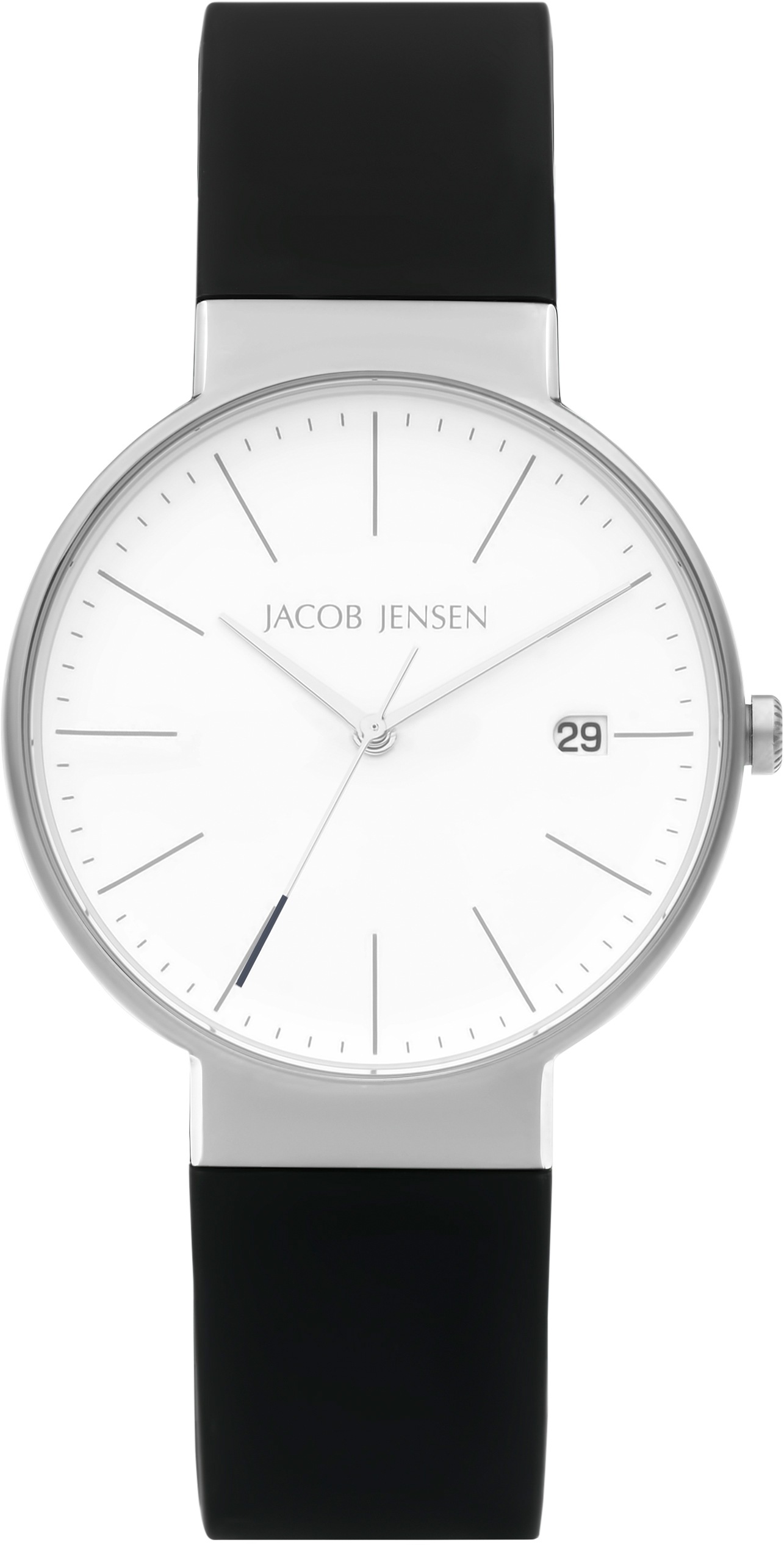 Jacob Quarzuhr Jensen mm »Timeless 180« Siliconbd 37 Nordic Classic