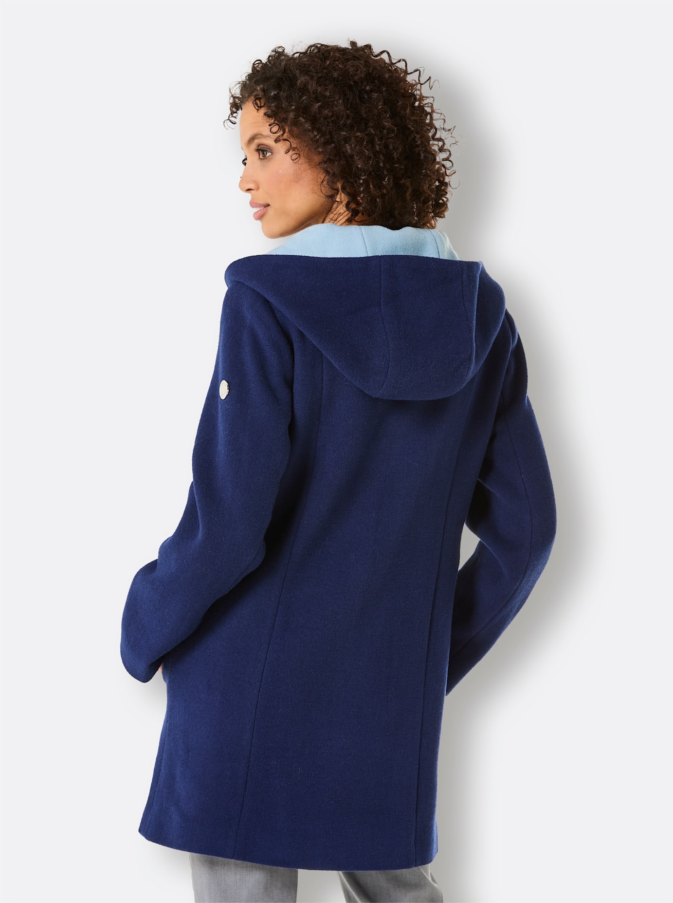 CREATION L PREMIUM Langjacke, mit Kapuze