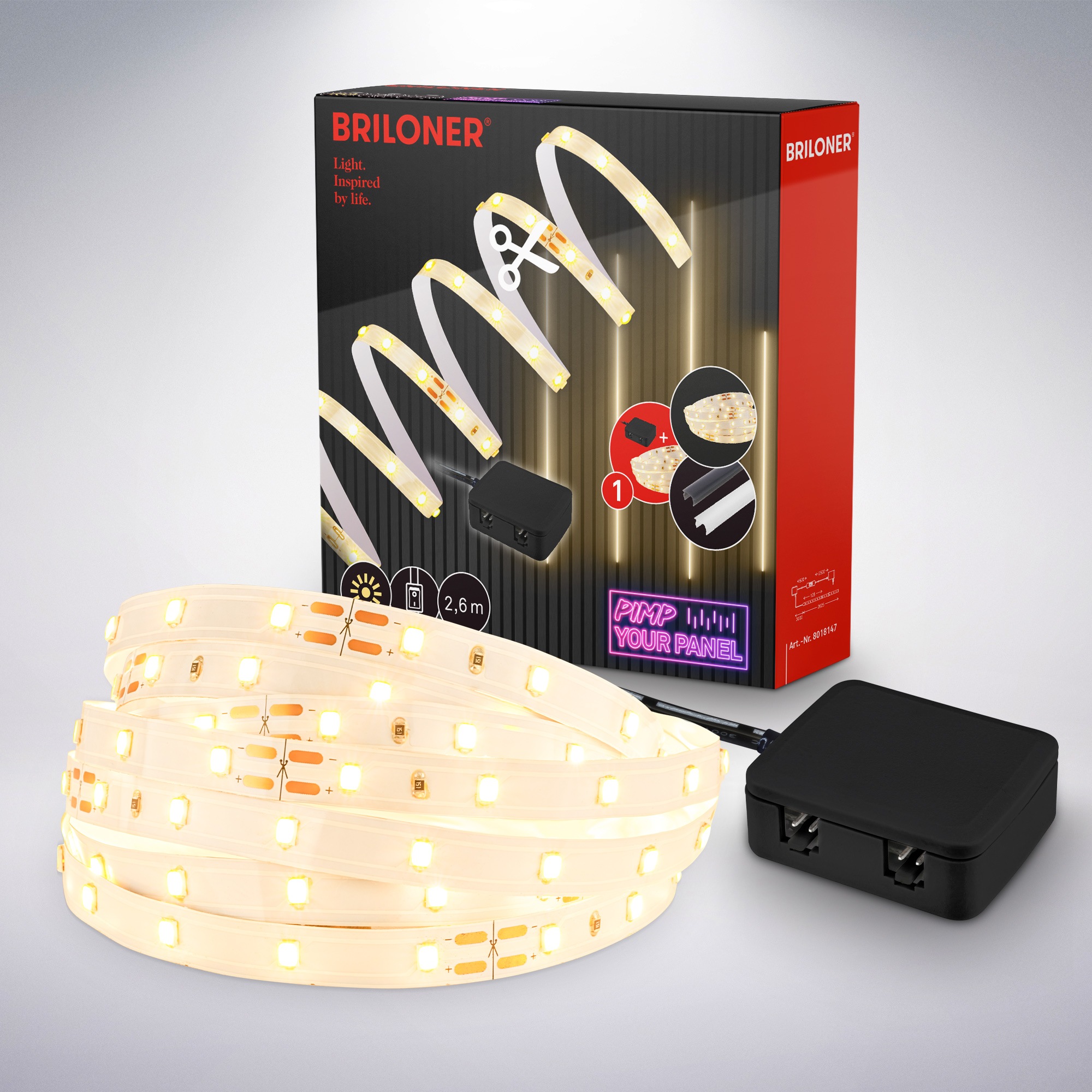 Briloner Leuchten LED-Streifen »Pimp your Panel LED Stri...
