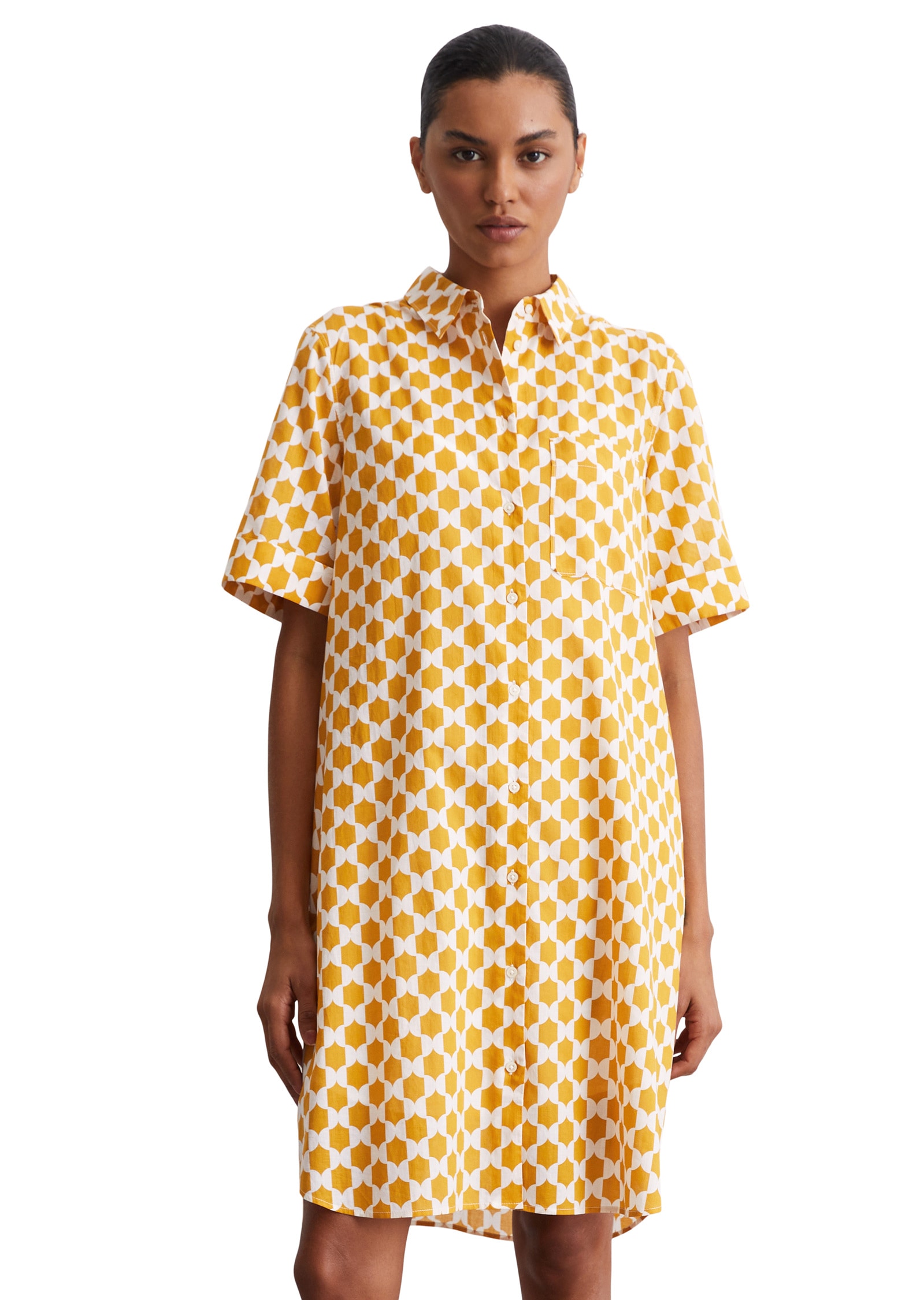 Marc OPolo Hemdblusenkleid "aus leichtem Baumwoll-Voile" günstig online kaufen
