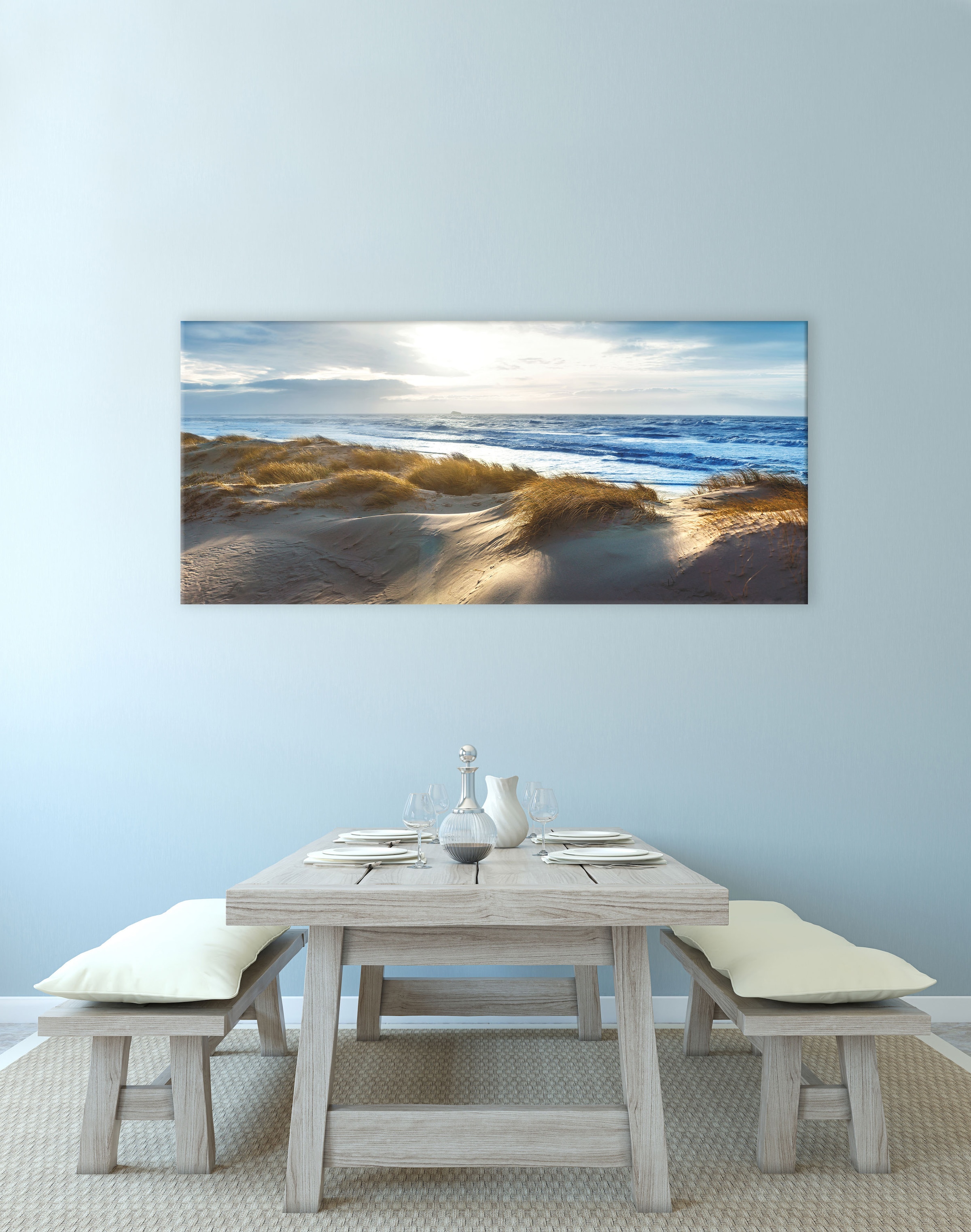 Bönninghoff Leinwandbild »Strand Meer«, (1 | kaufen BAUR St.)