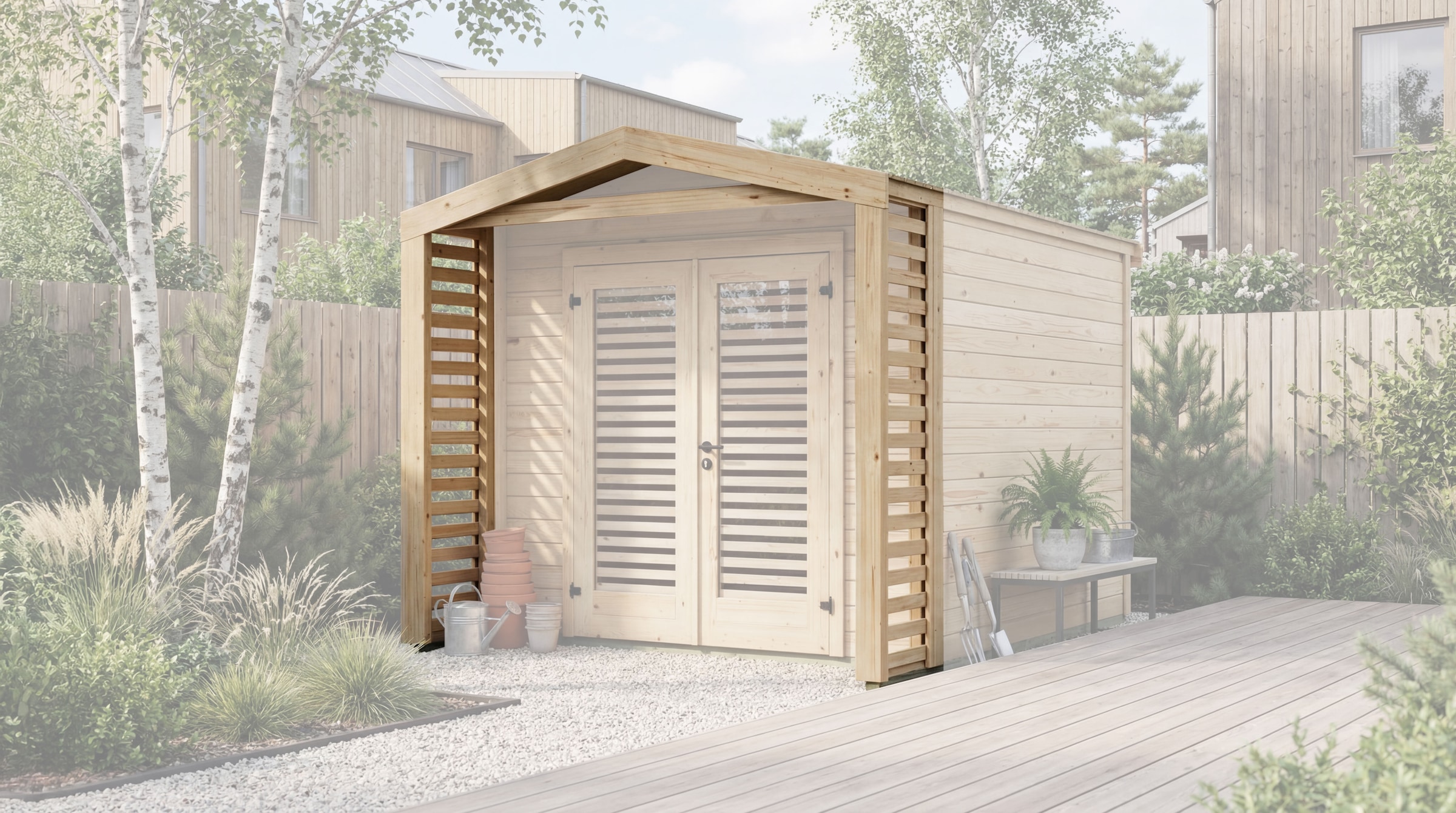weka Gartenhaus-Anbaudach »optionale Erweiterung für Gartenhaus Killarney«