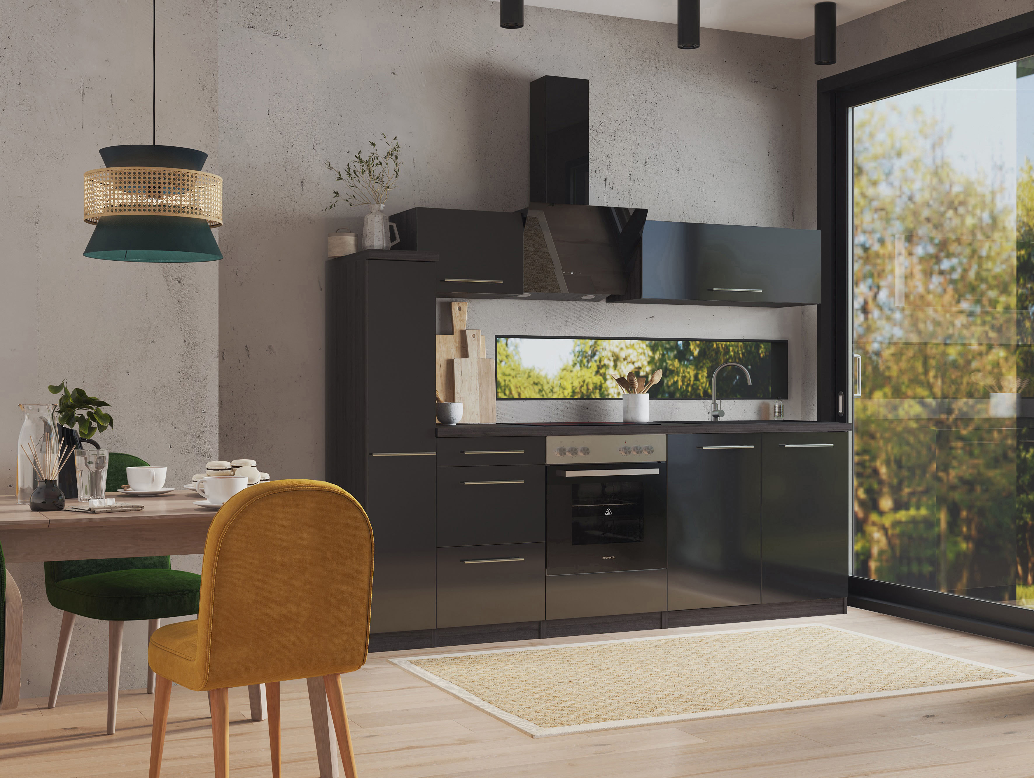 RESPEKTA Küche "Amanda" Breite 240 cm, mit Soft-Close, exklusiver Konfigura günstig online kaufen