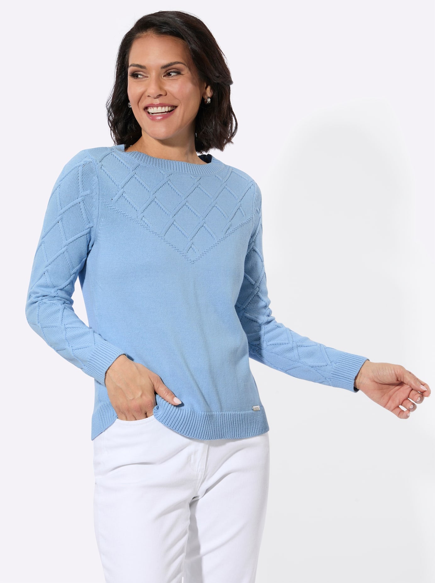 Casual Looks Strickpullover "U-Boot-Pullover"