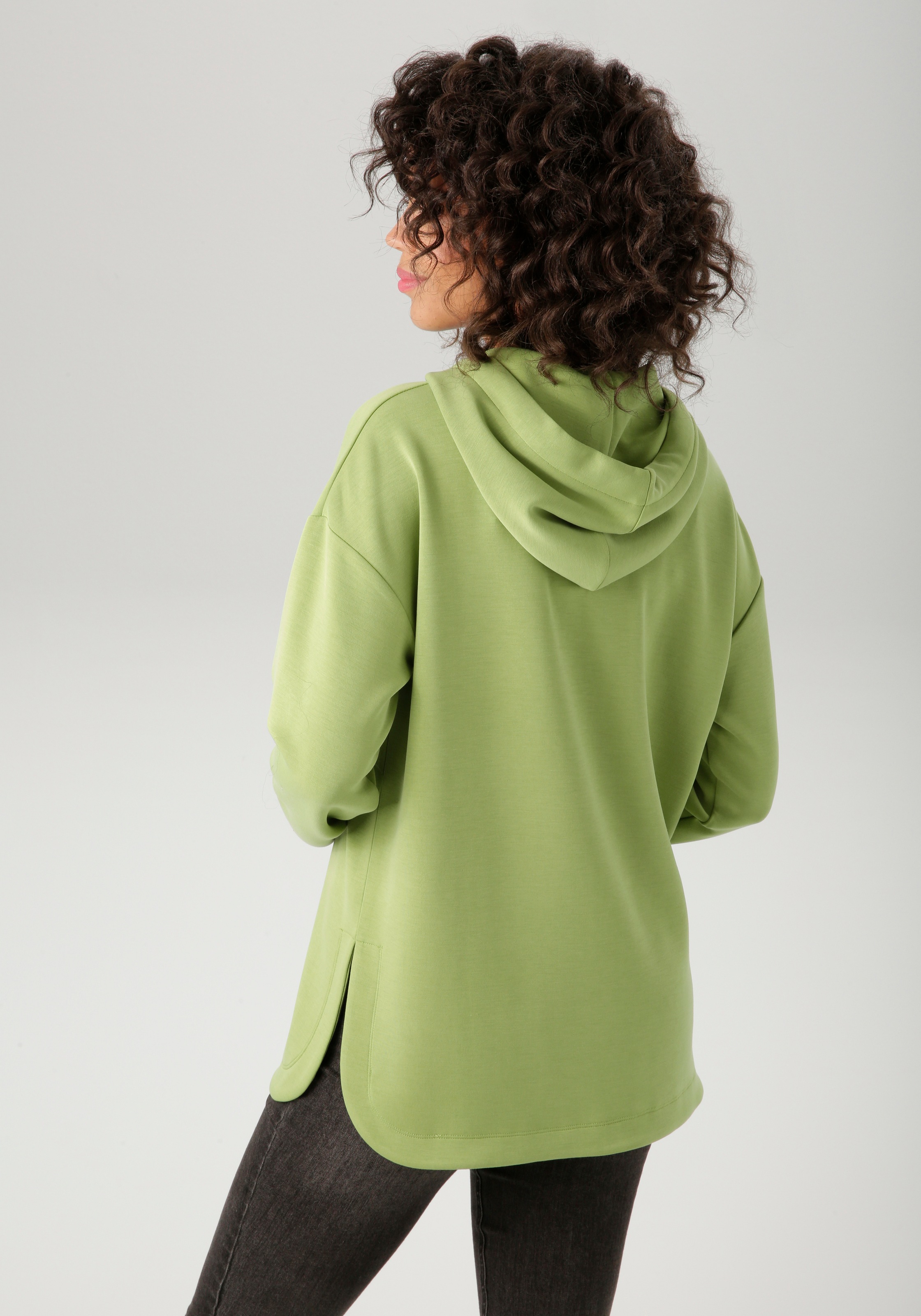 Aniston CASUAL Sweatshirt, mit Bindeband an der Kapuze - NEUE KOLLEKTION