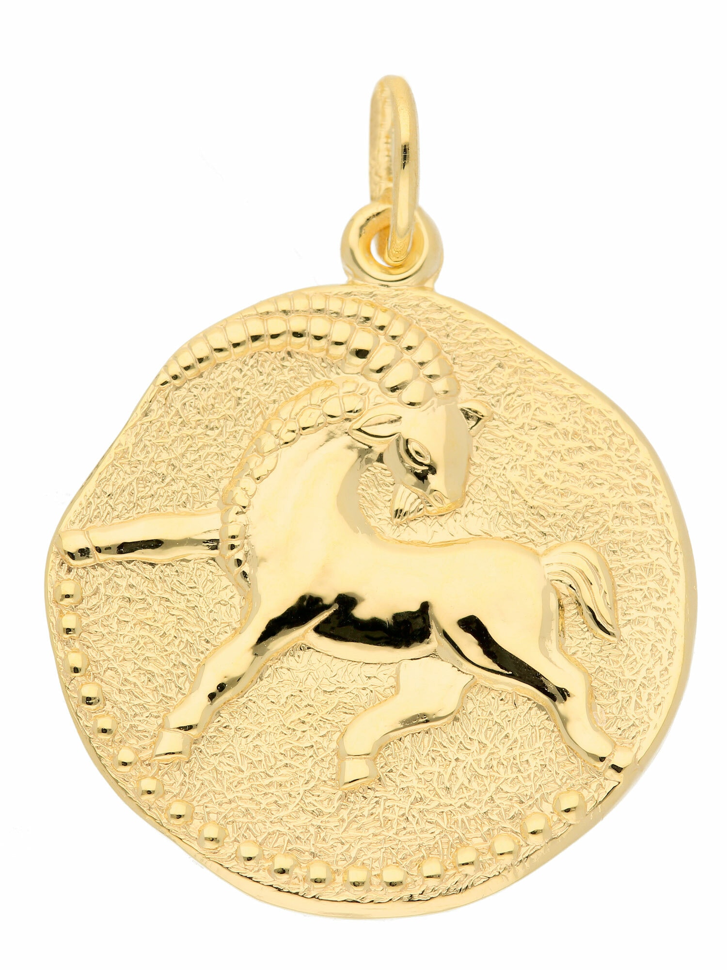 Adelia´s Kettenanhänger »333 Gold Sternzeichen Anhänger Steinbock Ø 18,2 mm«,  Goldschmuck für Damen & Herren bestellen | BAUR