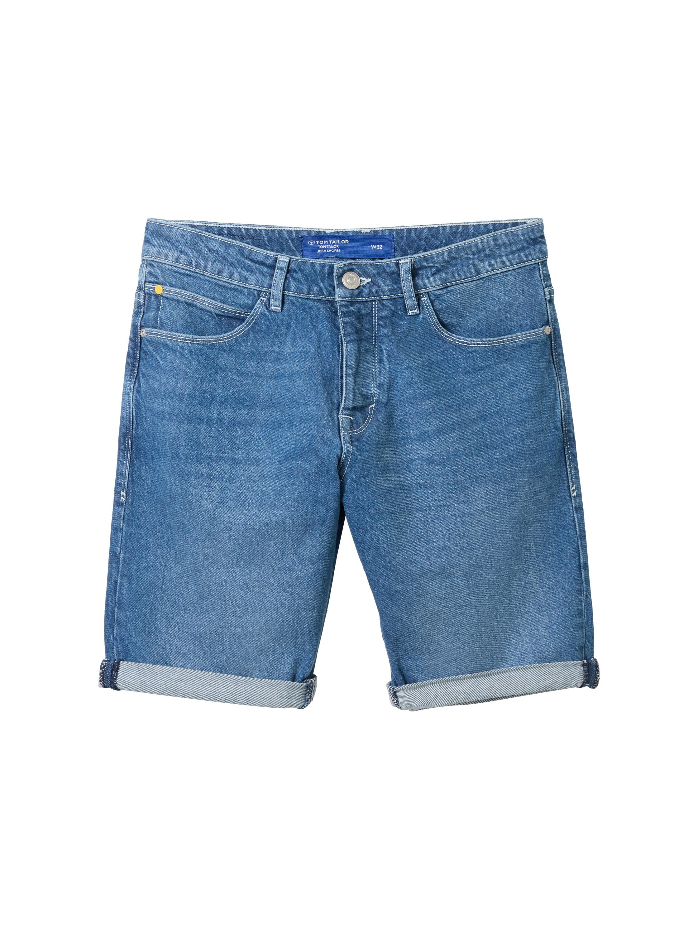 TOM TAILOR Jeansbermudas »JOSH«, mit Markenlabel