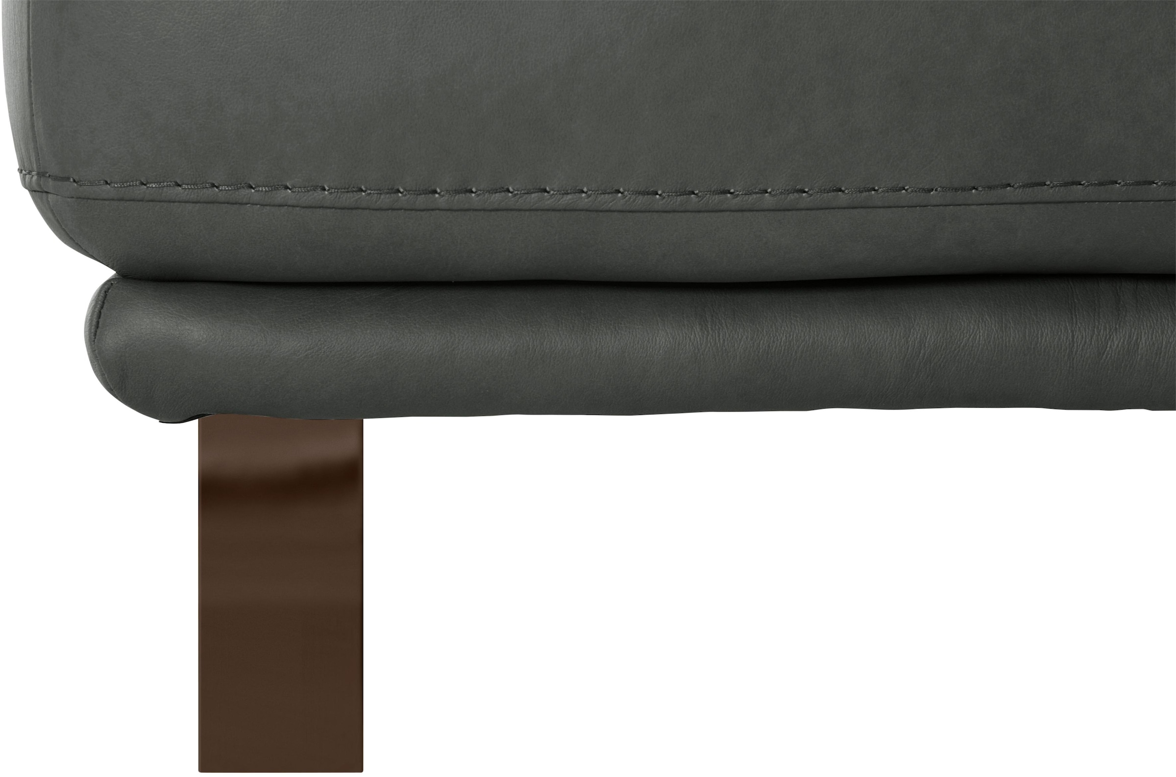 W.SCHILLIG Hocker »montanaa«, mit Metallkufen in Bronze pulverbeschichtet, Breite 141 cm