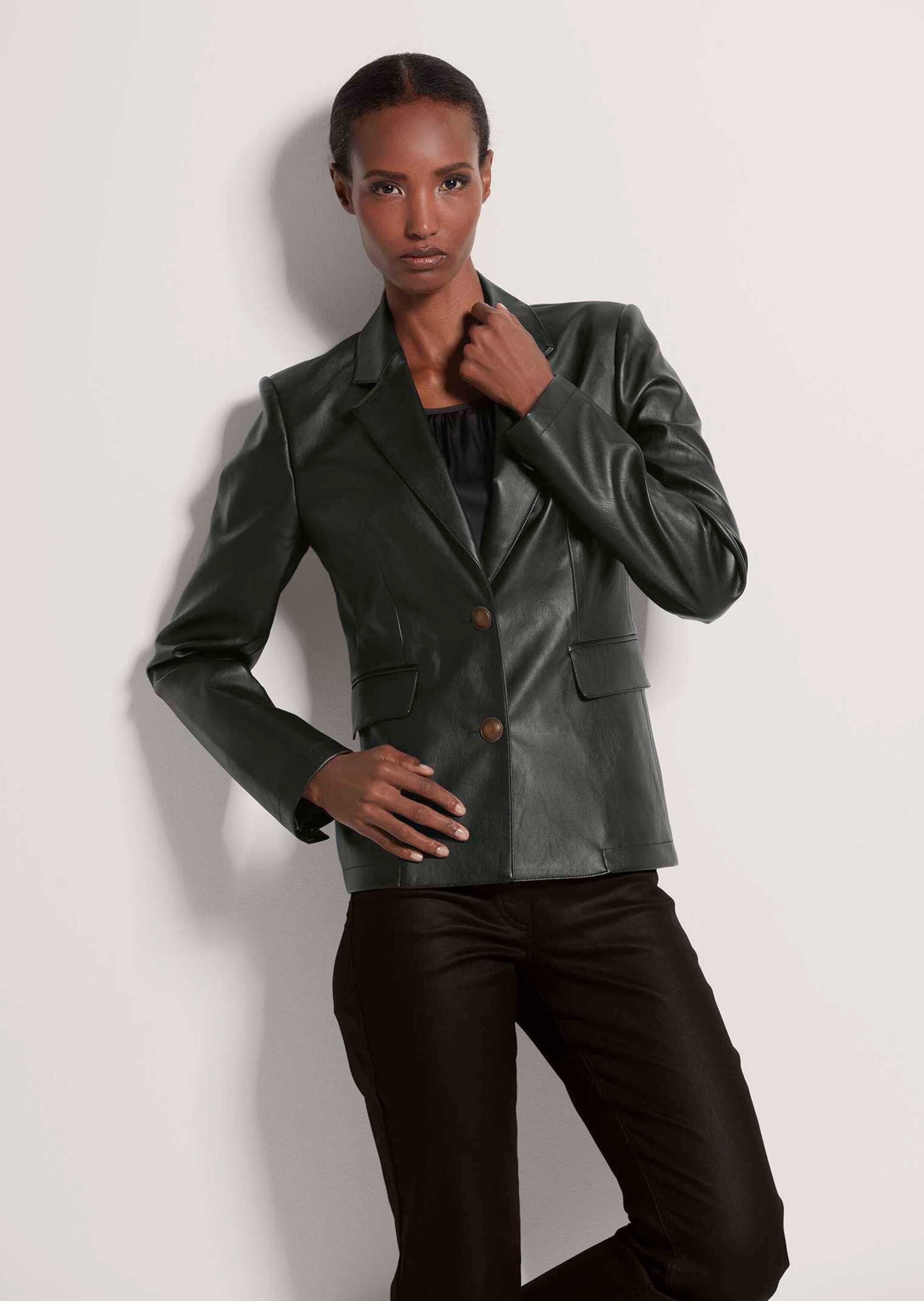 Thumbnail - MADELEINE Jackenblazer "Lederblazer Blazer aus Leder-Imitat"