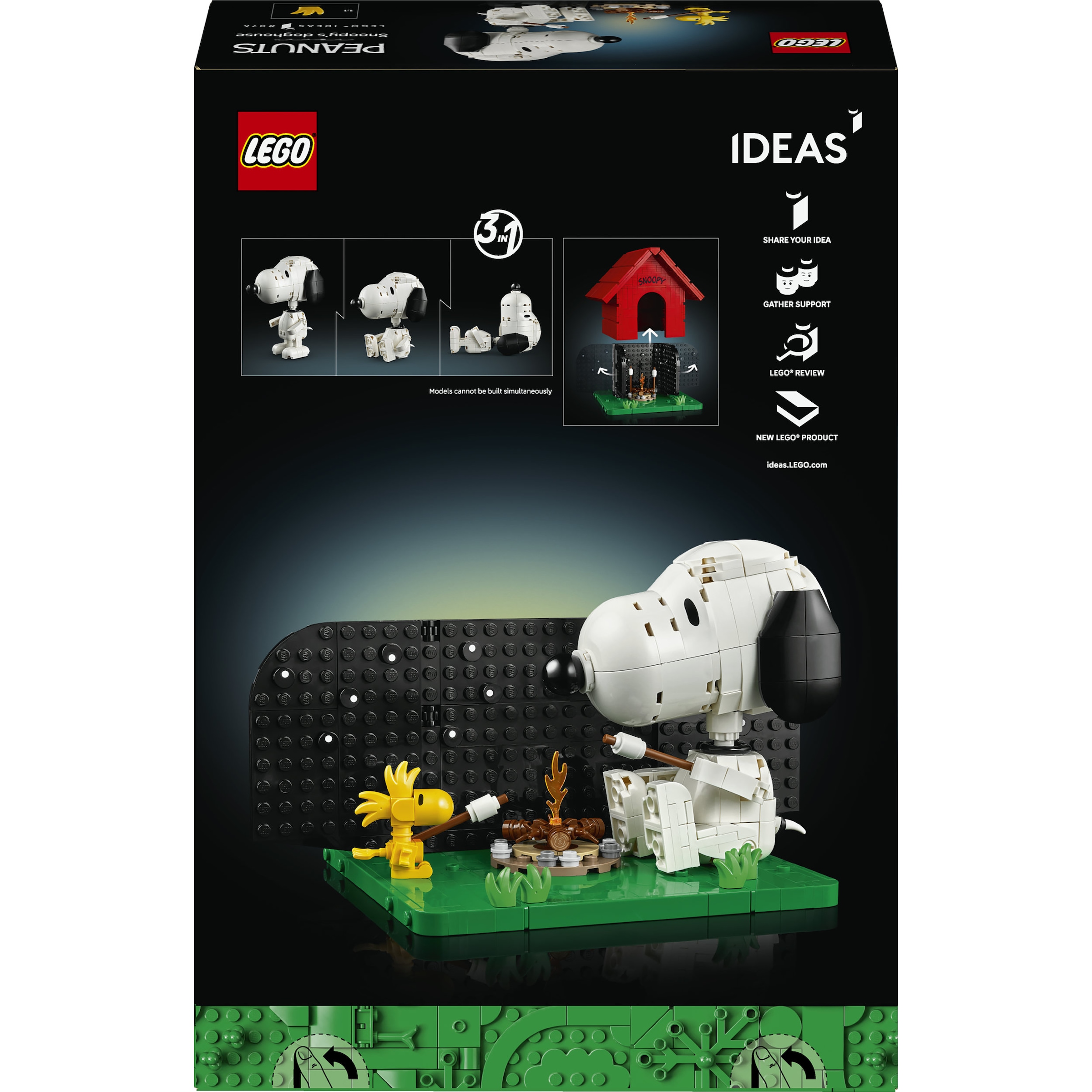 LEGO® Konstruktionsspielsteine »Peanuts: Snoopys Hundehütte (21368), LEGO Ideas« Made in Europe