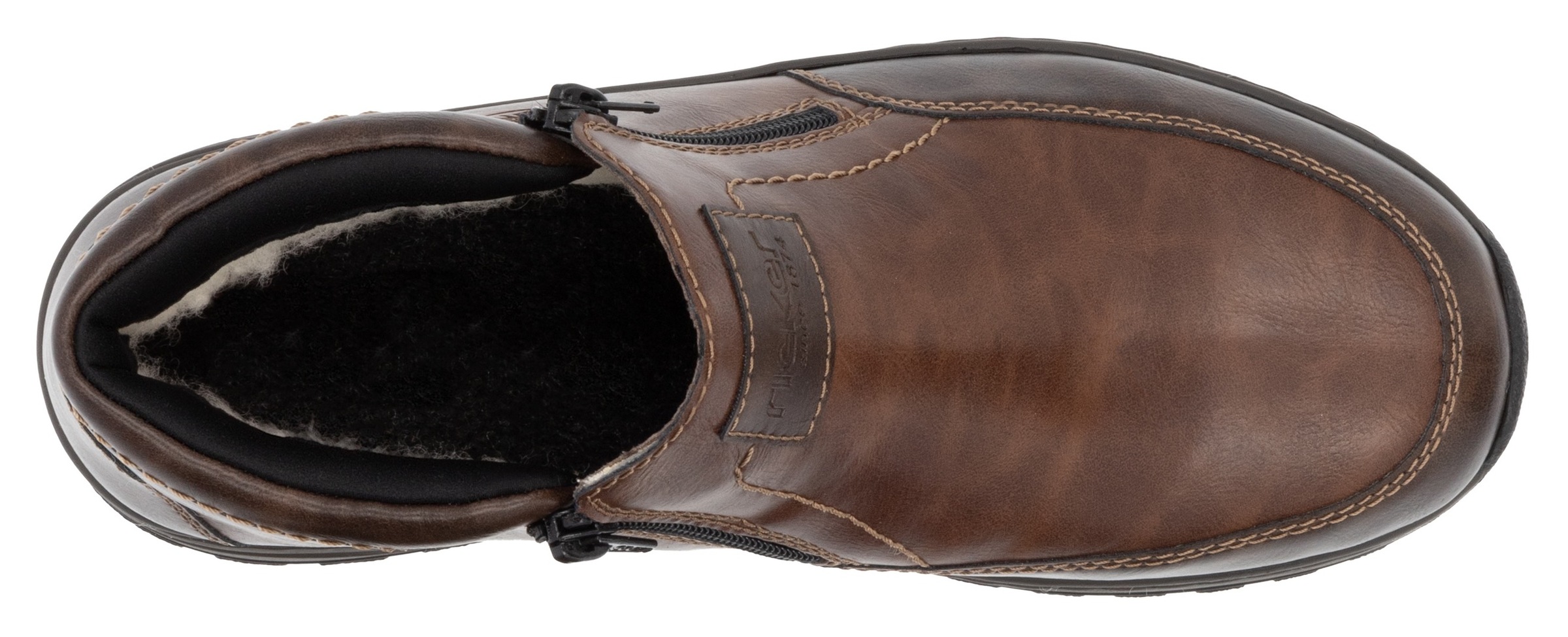 Rieker Winterboots, Winterstiefelette, Halbschuh mit beidseitigen Reißverschlüssen
