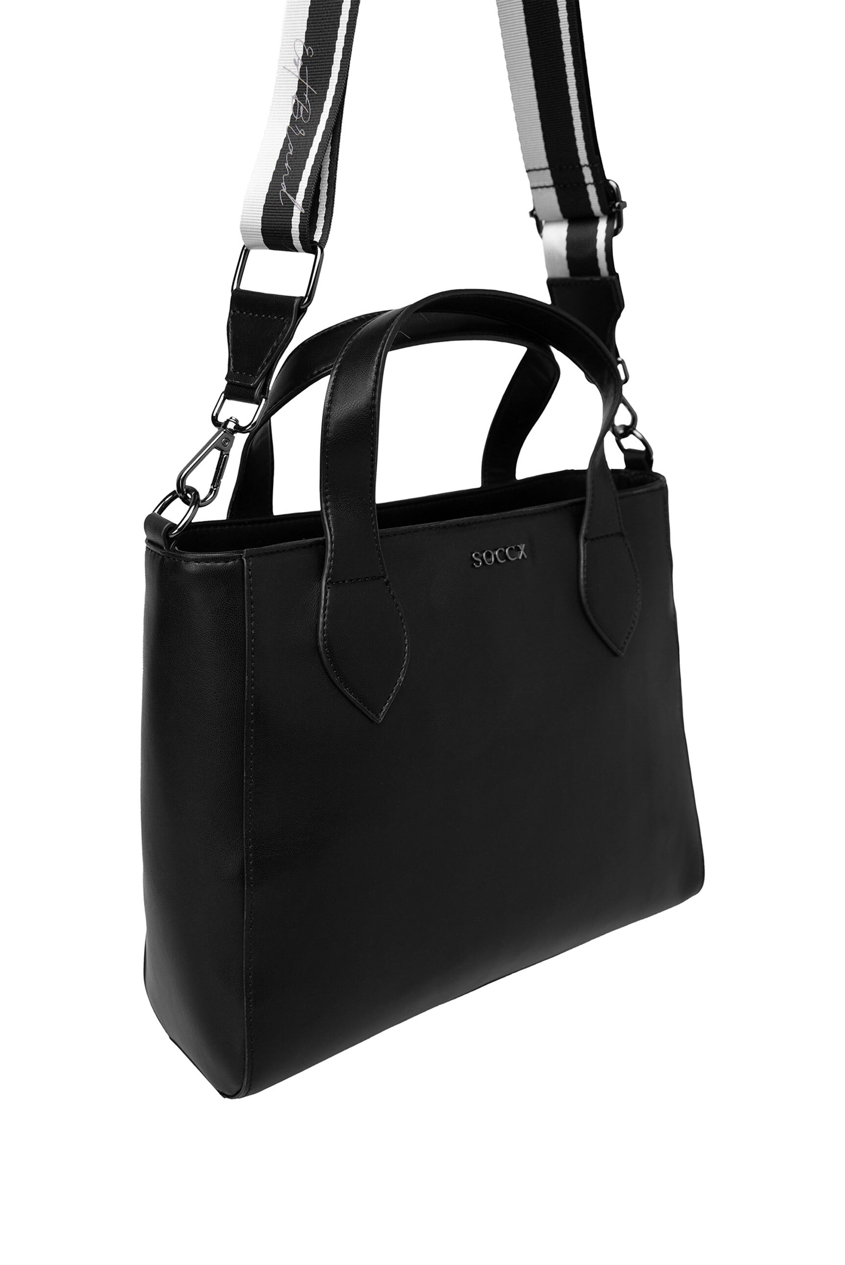 SOCCX Henkeltasche, mit vielen Innenfächern