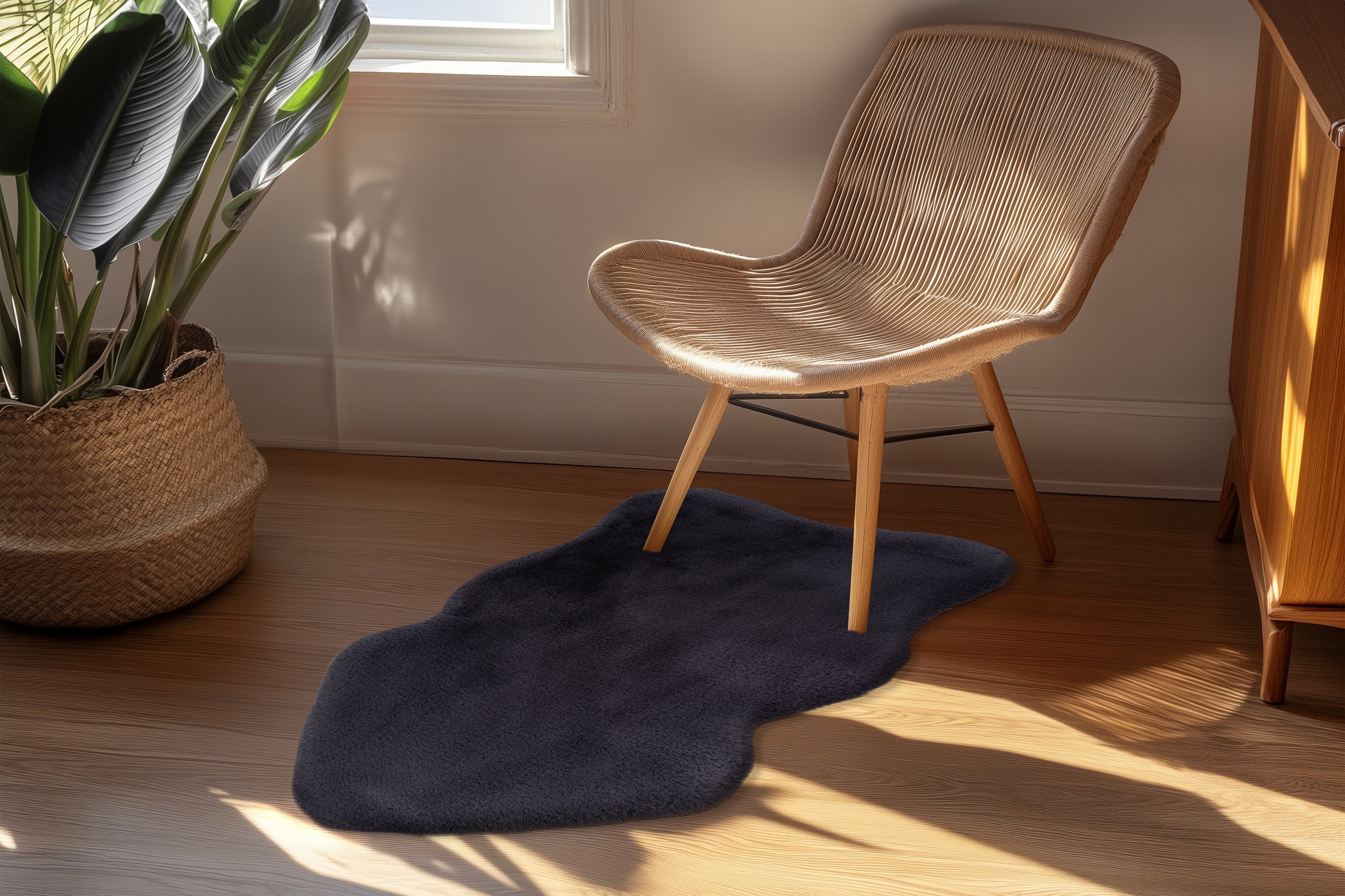 Kayoom Hochflor-Teppich "Boundless 226" tierfellförmig 40 mm Höhe Hochflor, günstig online kaufen