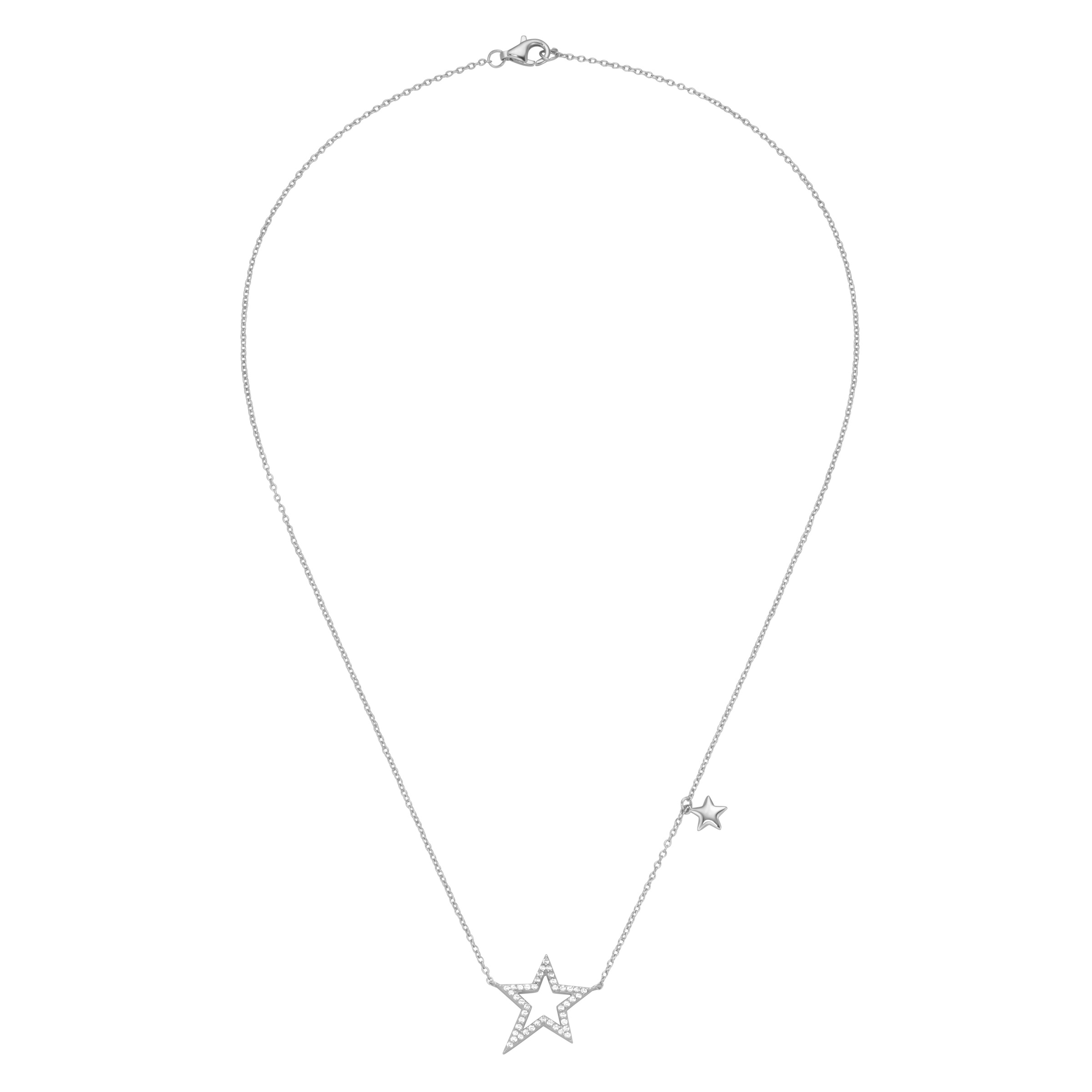 Smart Jewel Collier »mit Sternen und Zirkonia, Silber 925«