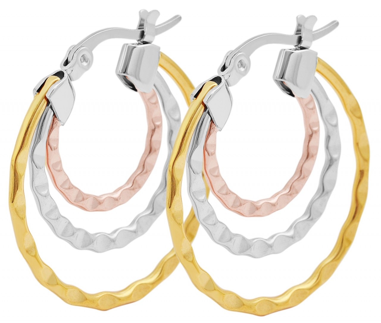 Adelia´s Paar Creolen »Damen Creolen aus Edelstahl Ø 24 mm«