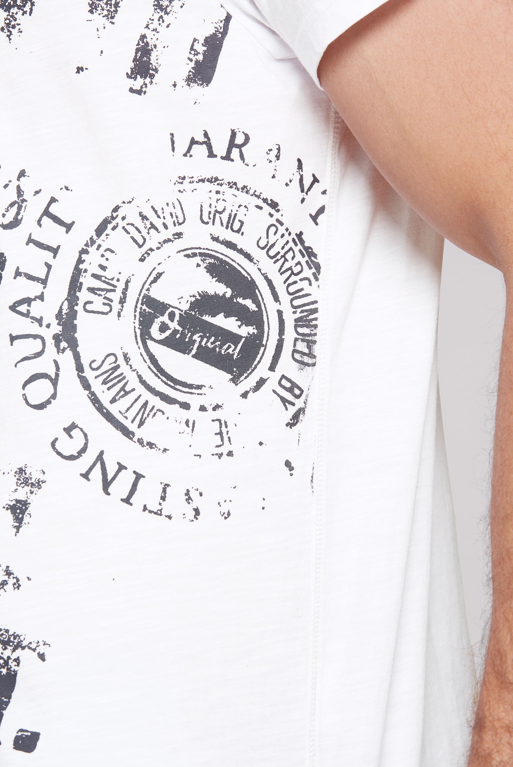 CAMP DAVID V-Shirt, aus Baumwolle