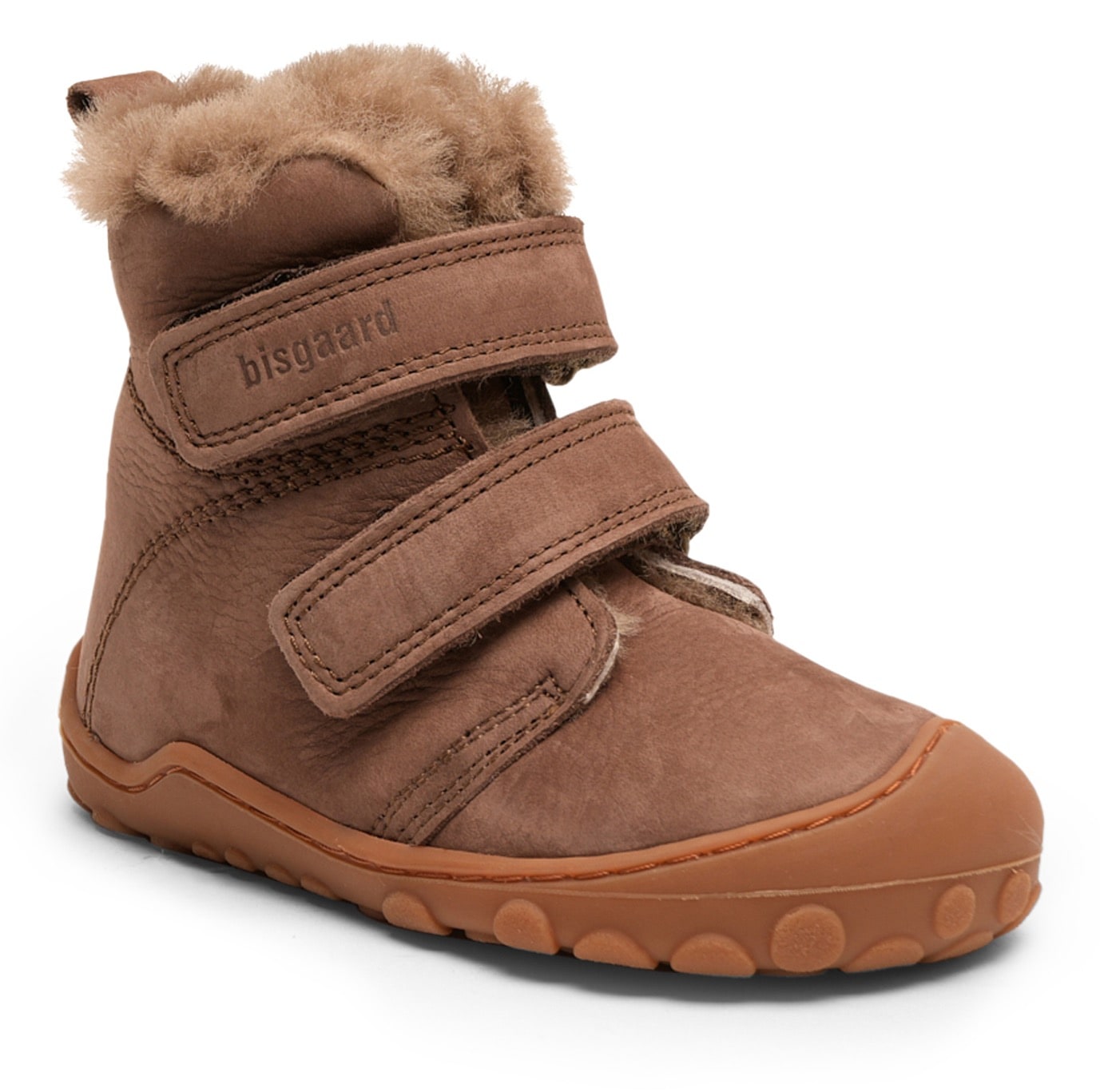 Bisgaard Winterboots "luke lamb", Barfußschuh, Klettstiefel, Winterschuh mit großzügigem Fußbereich