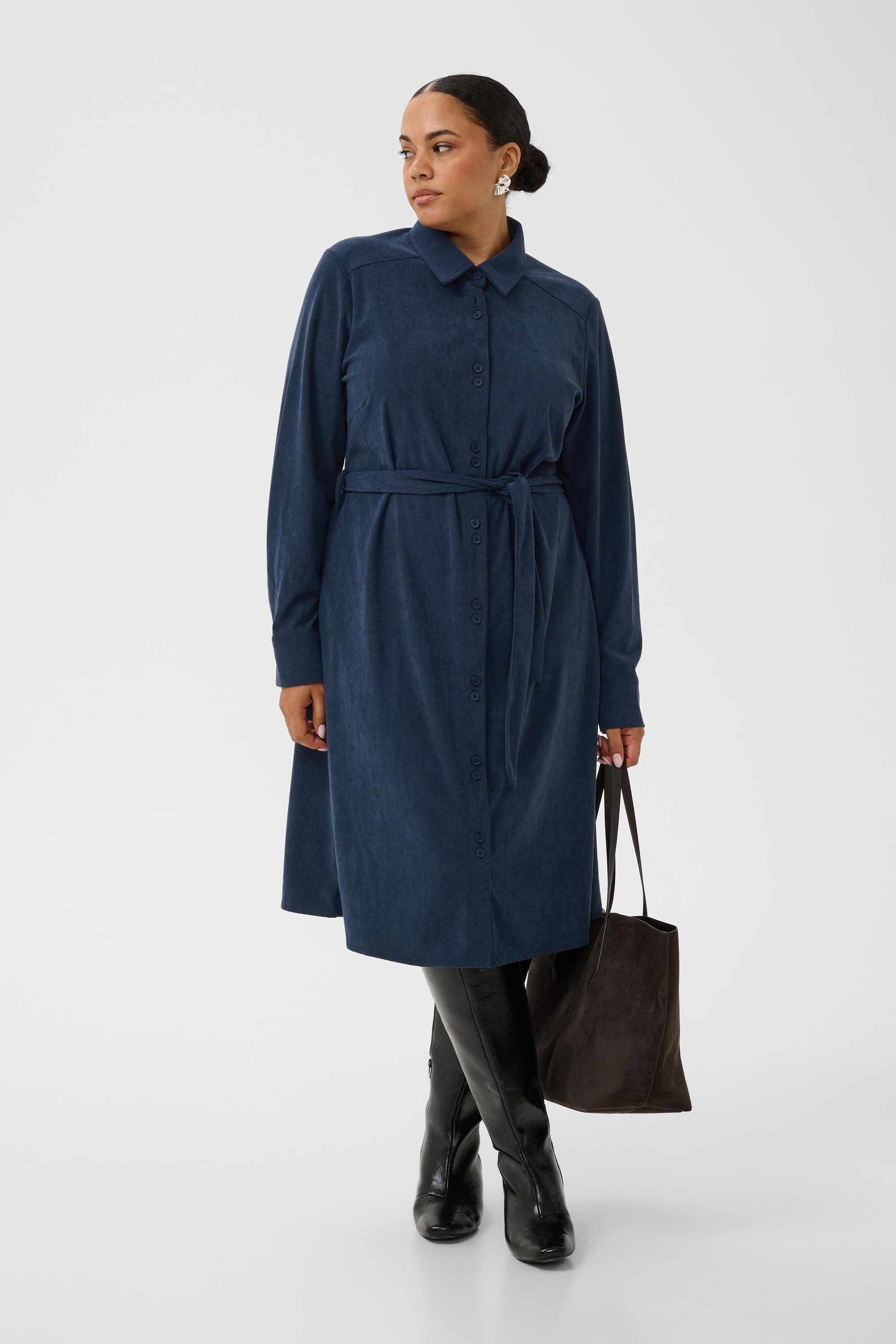 KAFFE Curve Midikleid »KAFFE Curve Kleid KCfreja«