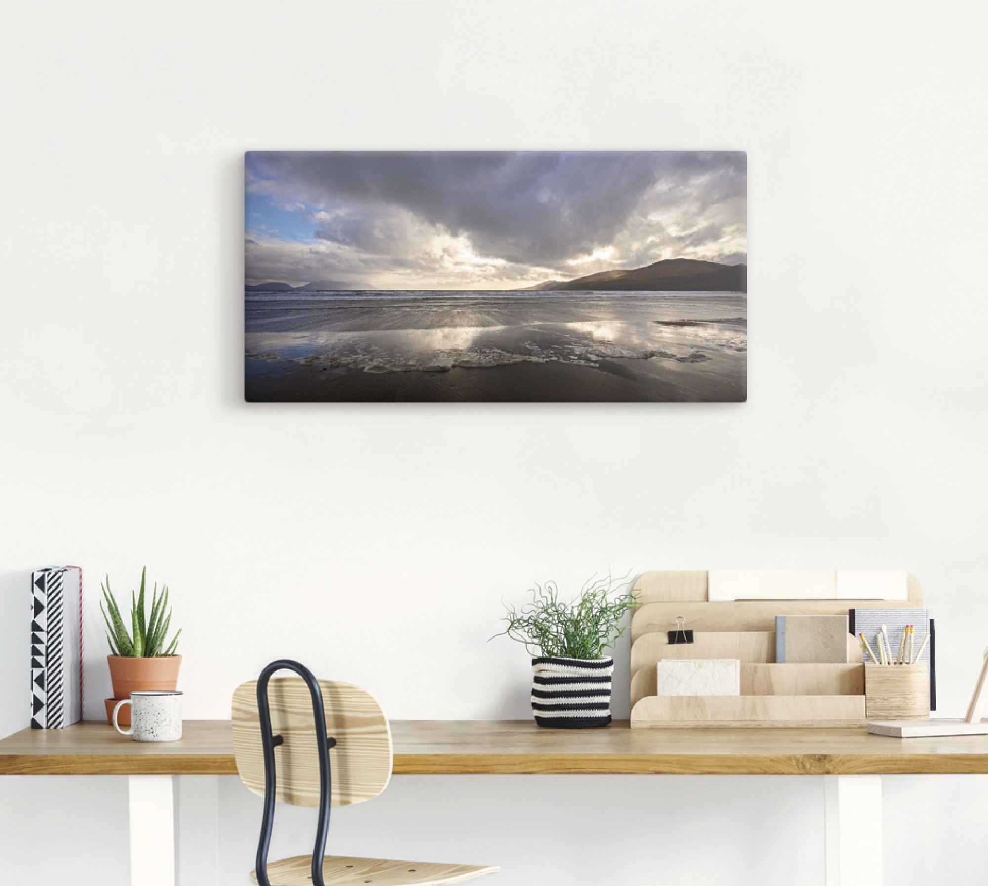 Artland Leinwandbild "Strandliebe II" Strand 1 Stk. tlg. als Leinwandbild i günstig online kaufen