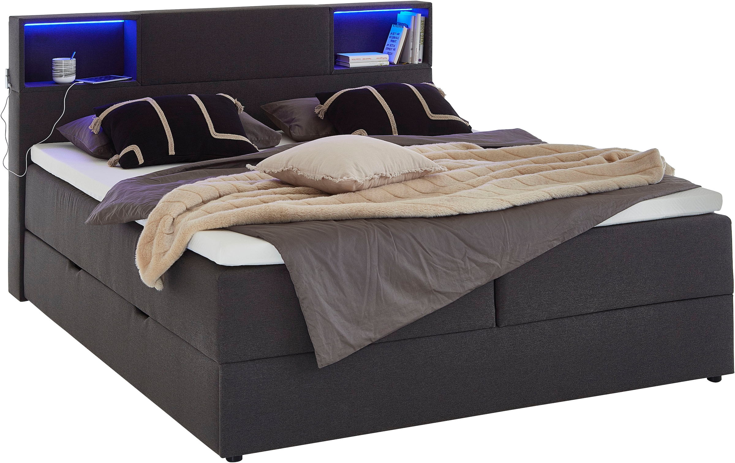 meise.möbel Boxspringbett, Boxspringbett, LED, Bonell günstig online kaufen