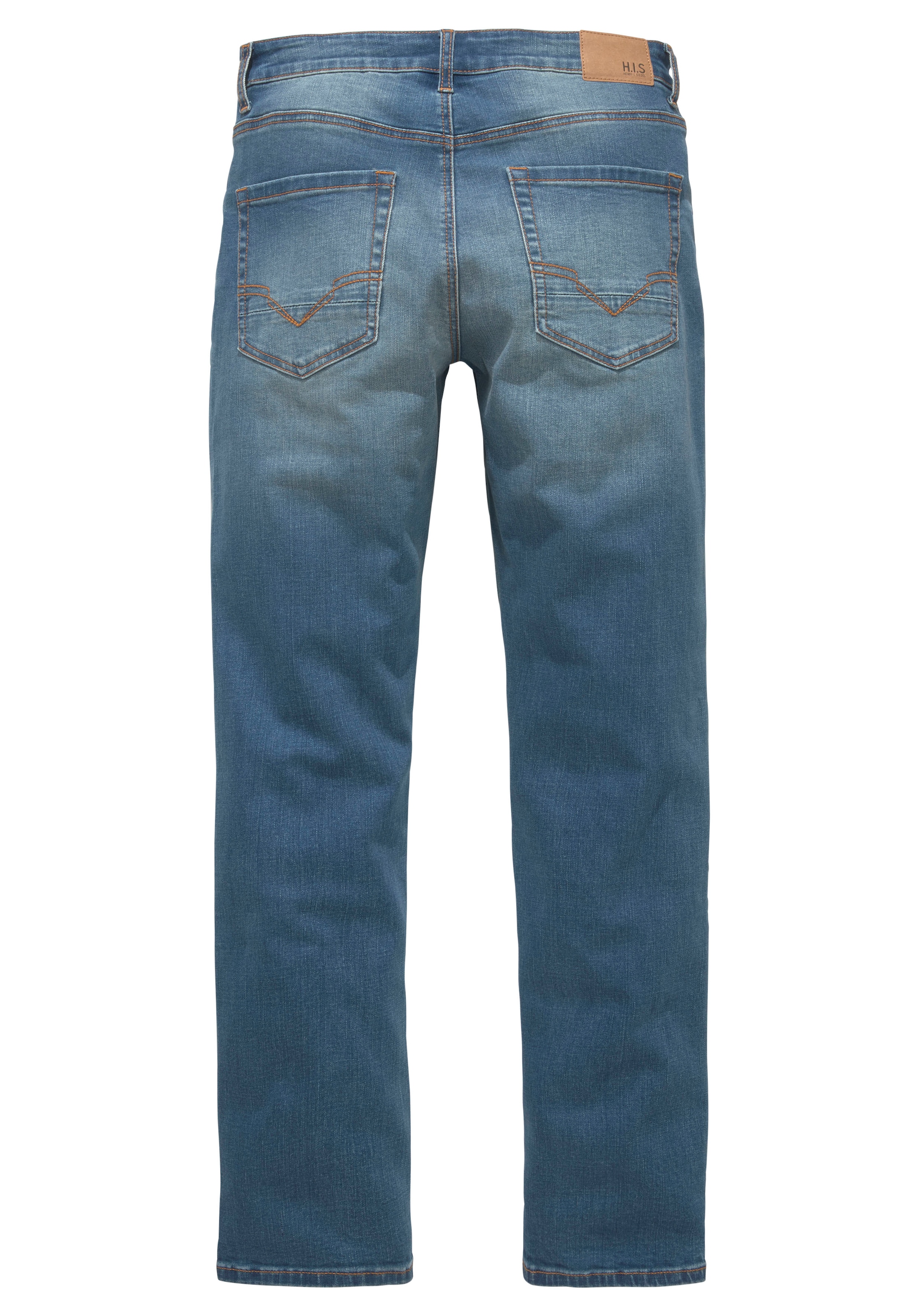 H.I.S Straight-Jeans »DIX«, gerade Beinform, niedrige Leibhöhe, Used-Waschung