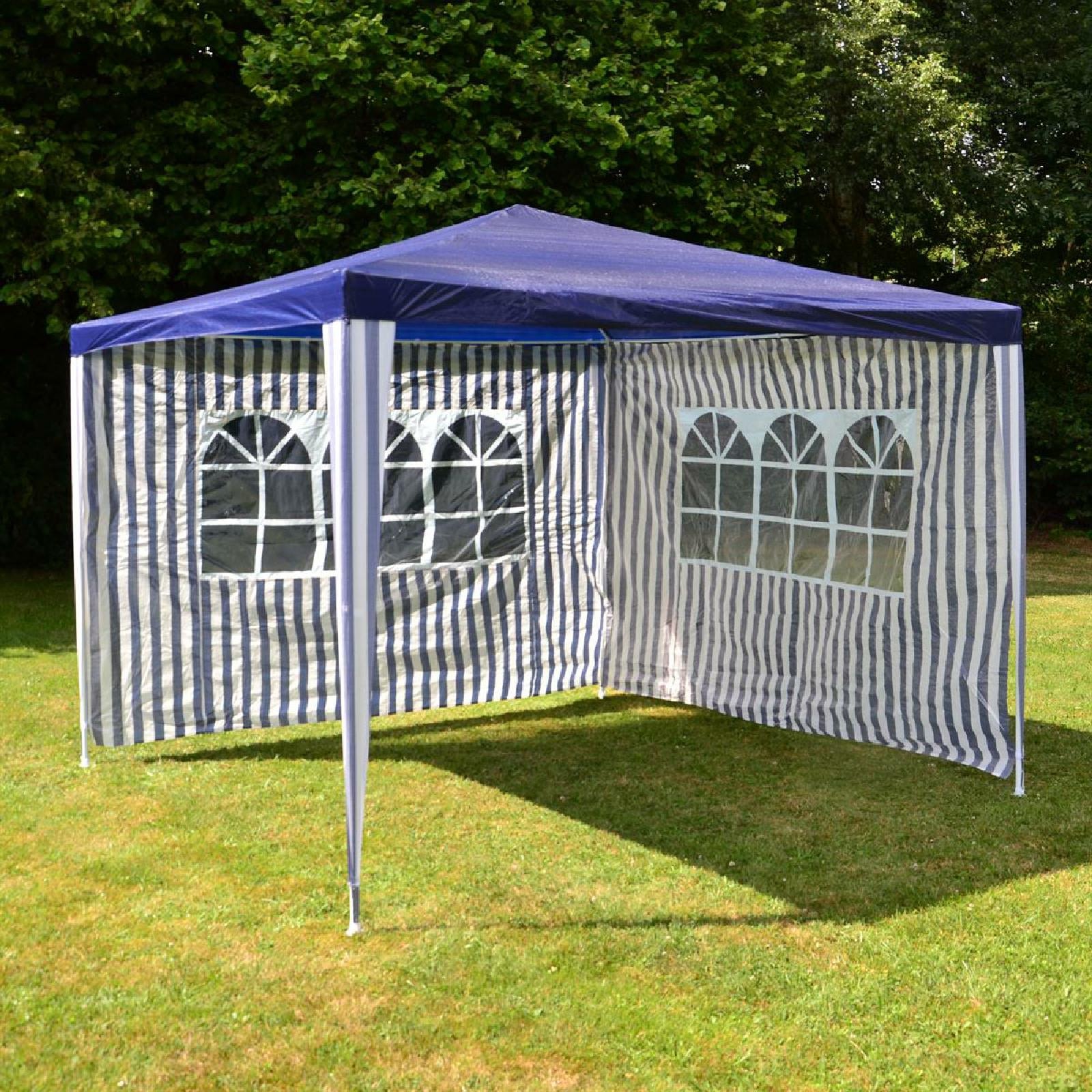 VCM Pavillon »Pavillon 3x3 m mit Seitenfenstern, Blau«